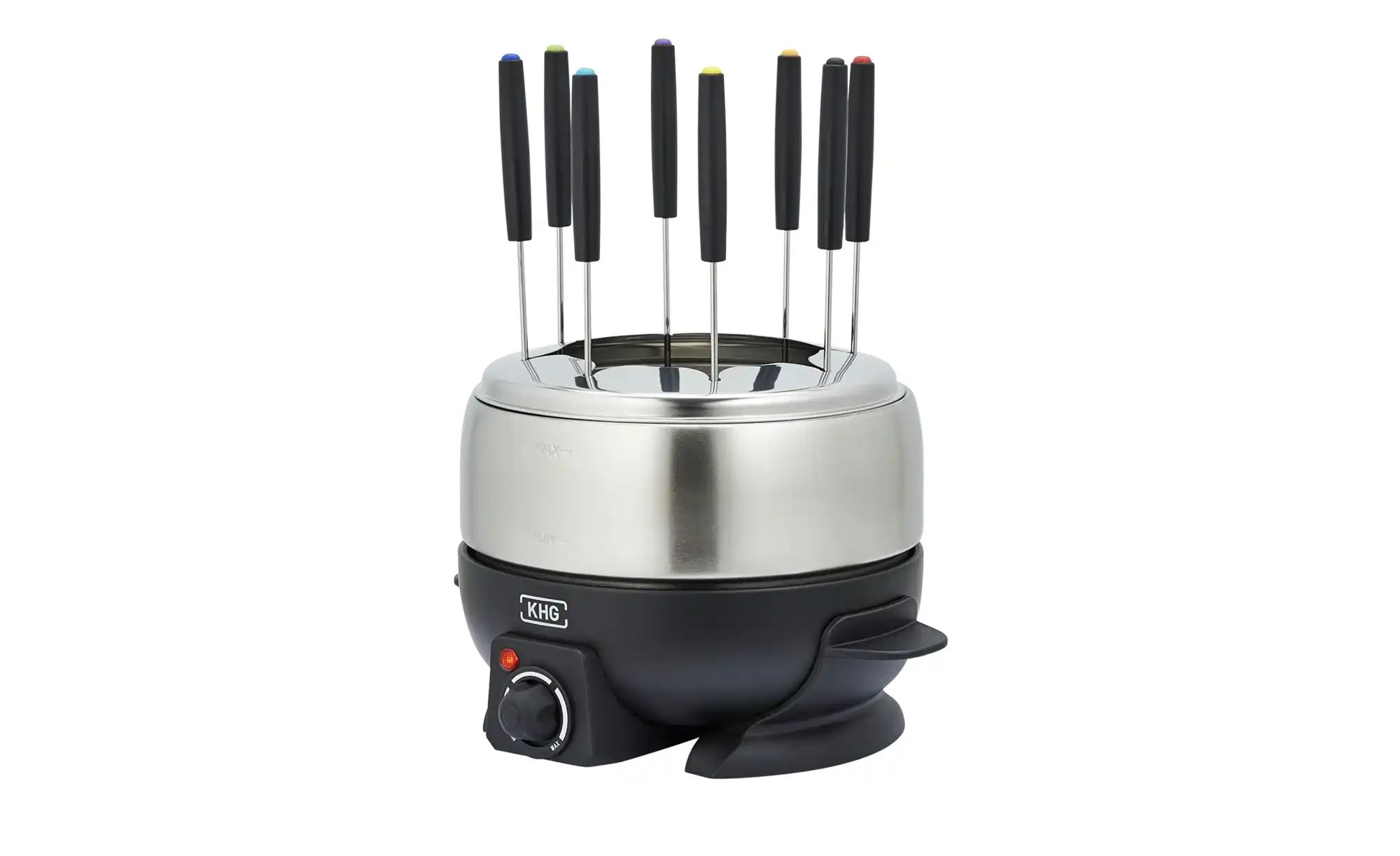 KHG Elektrofondue  FO-800SE ¦ silber ¦ Maße (cm): B: 25,5 H: 16,5 T: 21.0 E günstig online kaufen