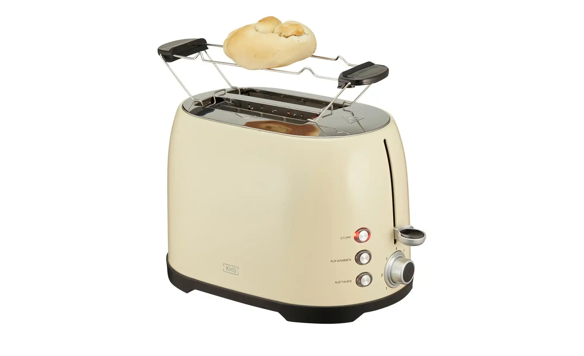 Thumbnail - KHG Toaster  TO-858 CE ¦ creme ¦ Kunststoff,Edelstahl ¦ Maße (cm): B: 31 H: 20 T: 18.0 Elektrokleingeräte > Toaster - Hö...