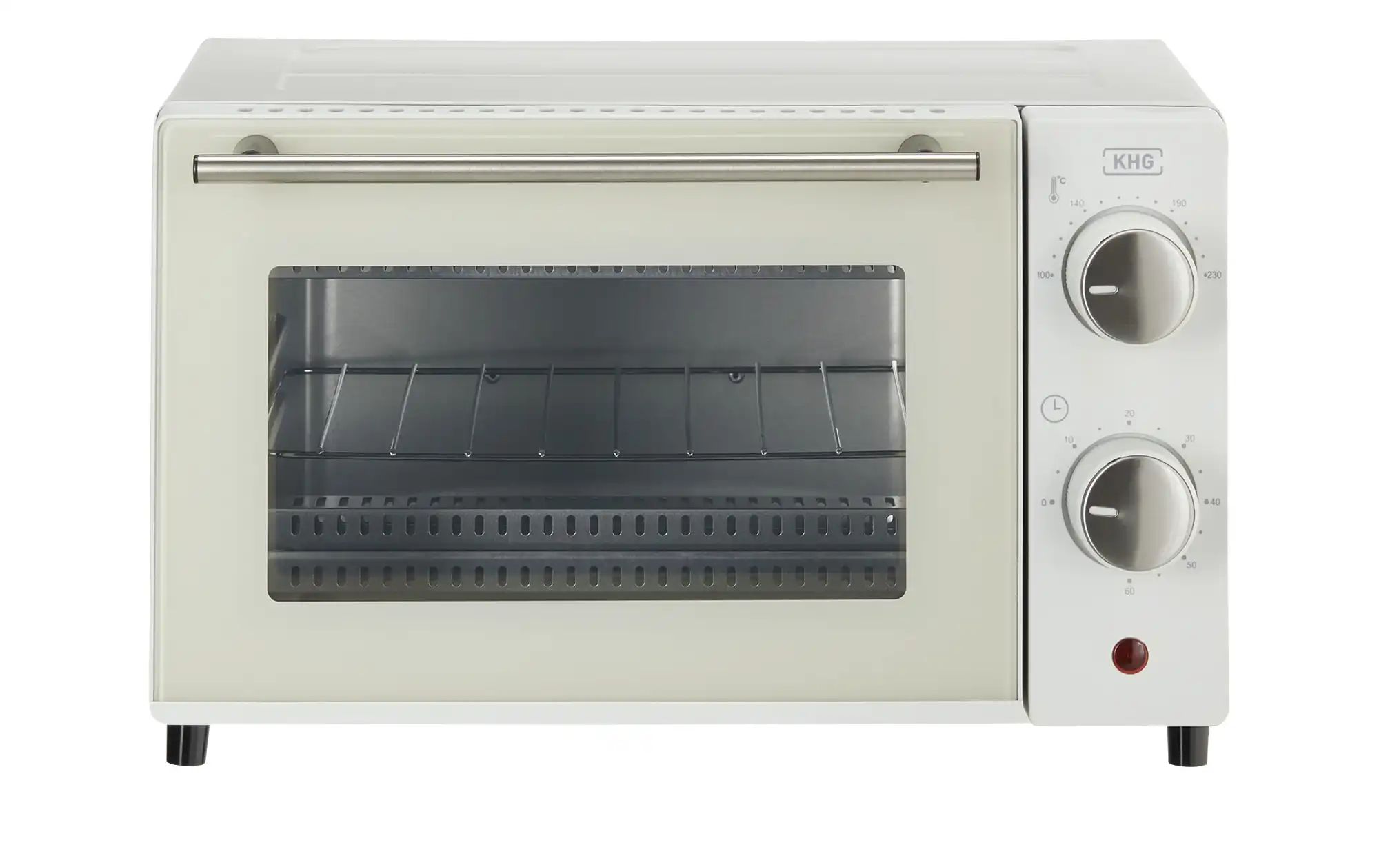 KHG Minibackofen  MBO-10W ¦ weiß ¦ Metall lackiert,Glas ¦ Maße (cm): B: 36, günstig online kaufen