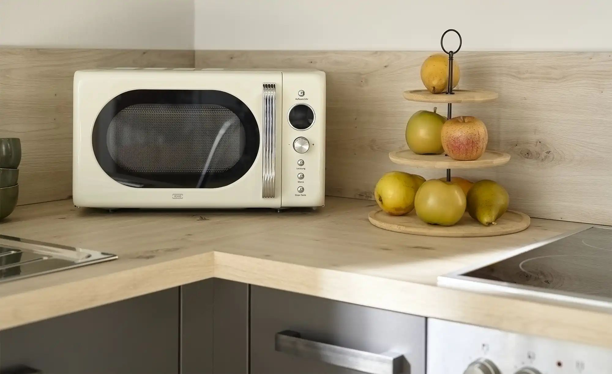 KHG Mikrowelle  MW-20R2(C) ¦ creme ¦ Metall lackiert,Metall,Kunststoff,Glas günstig online kaufen