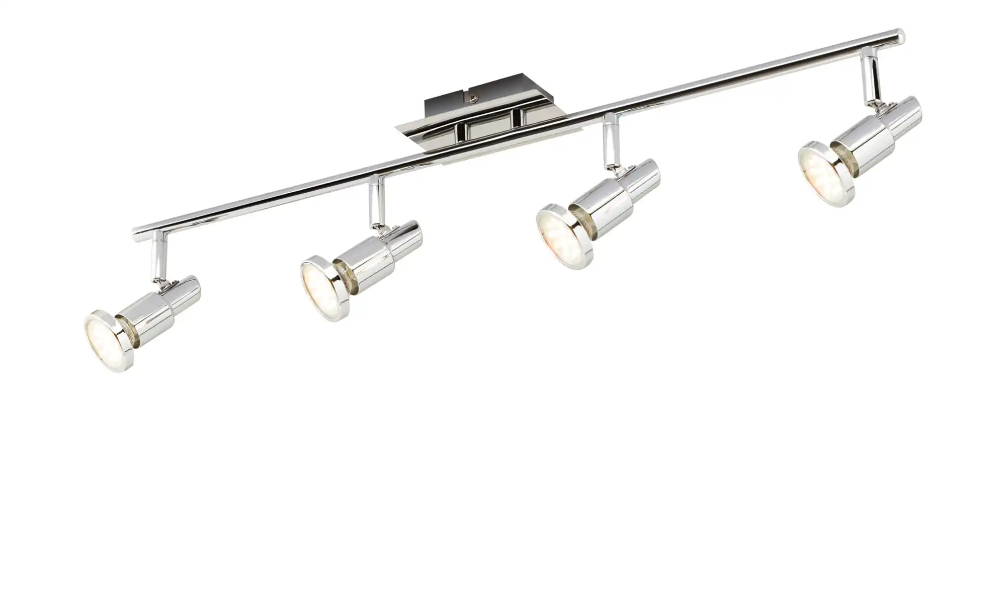 KHG LED-Deckenstrahler mit 4 schwenkbaren Spots ¦ silber Lampen & Leuchten > Innenleuchten > Deckenleuchten - Höffner