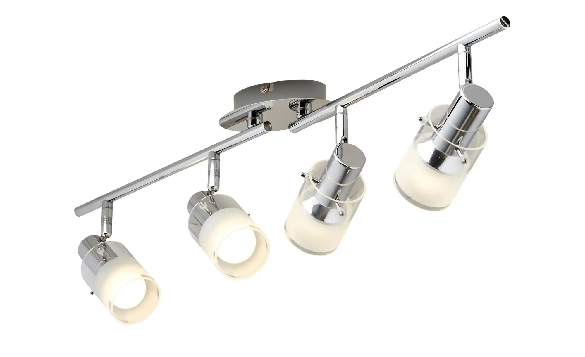 KHG LED- Deckenstrahler, 4-flammig mit Glas ¦ silber Lampen & Leuchten > Innenleuchten > Deckenleuchten - Höffner