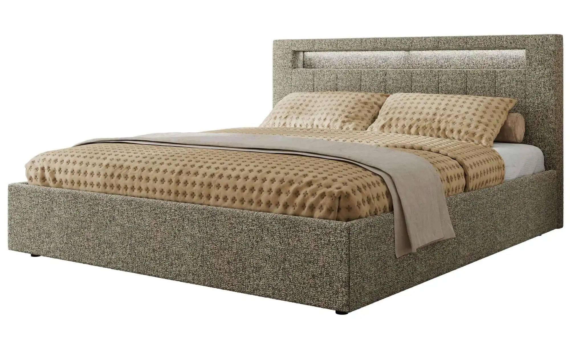Polsterbett mit Bettkasten Gold 5 Classic ¦ grau ¦ Maße (cm): B: 188 H: 103 Betten > Polsterbetten - Höffner