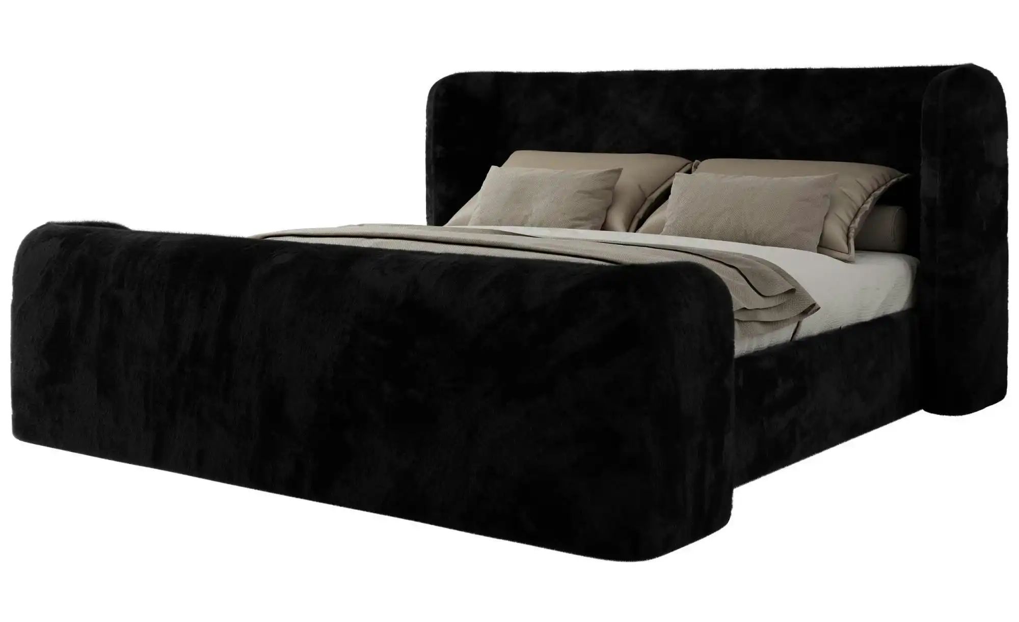 Polsterbett mit Lattenrost Emora Classic Duo ¦ schwarz ¦ Maße (cm): B: 223 H: 111 Betten > Polsterbetten - Höffner