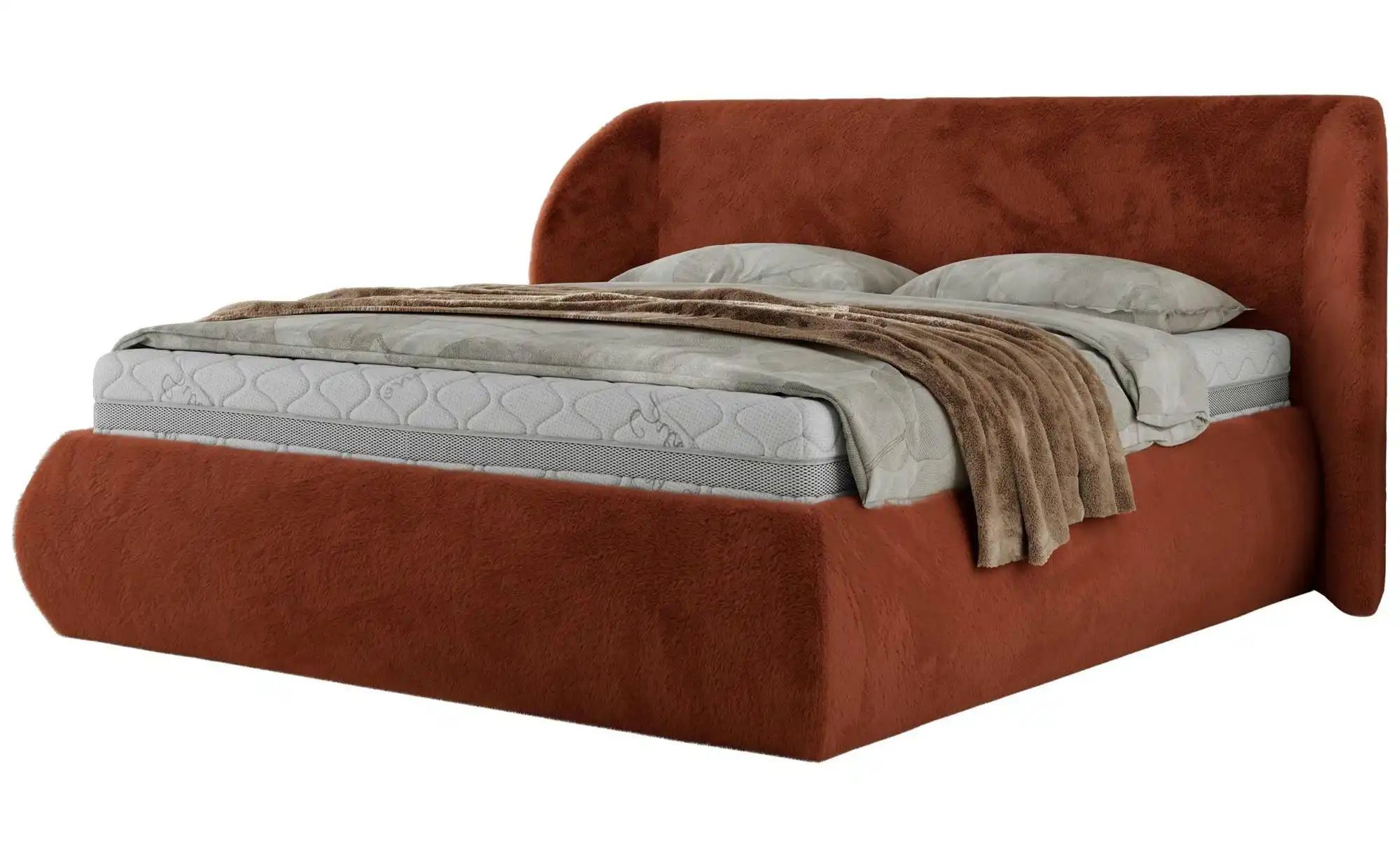 Polsterbett mit Bettkasten Caela Classic ¦ orange ¦ Maße (cm): B: 245 H: 110 Betten > Polsterbetten - Höffner