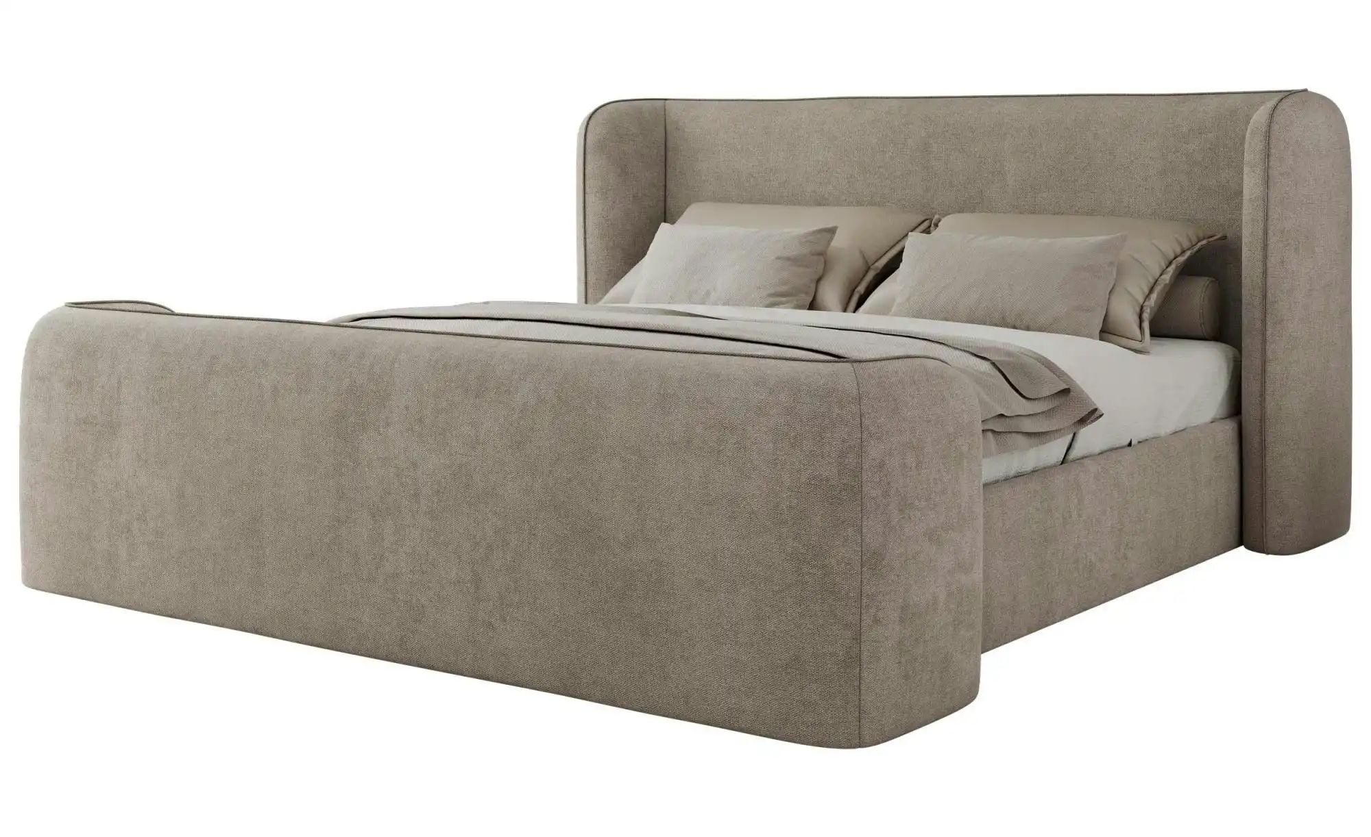 Polsterbett mit Lattenrost Emora Classic Duo ¦ beige ¦ Maße (cm): B: 203 H: 111 Betten > Polsterbetten - Höffner