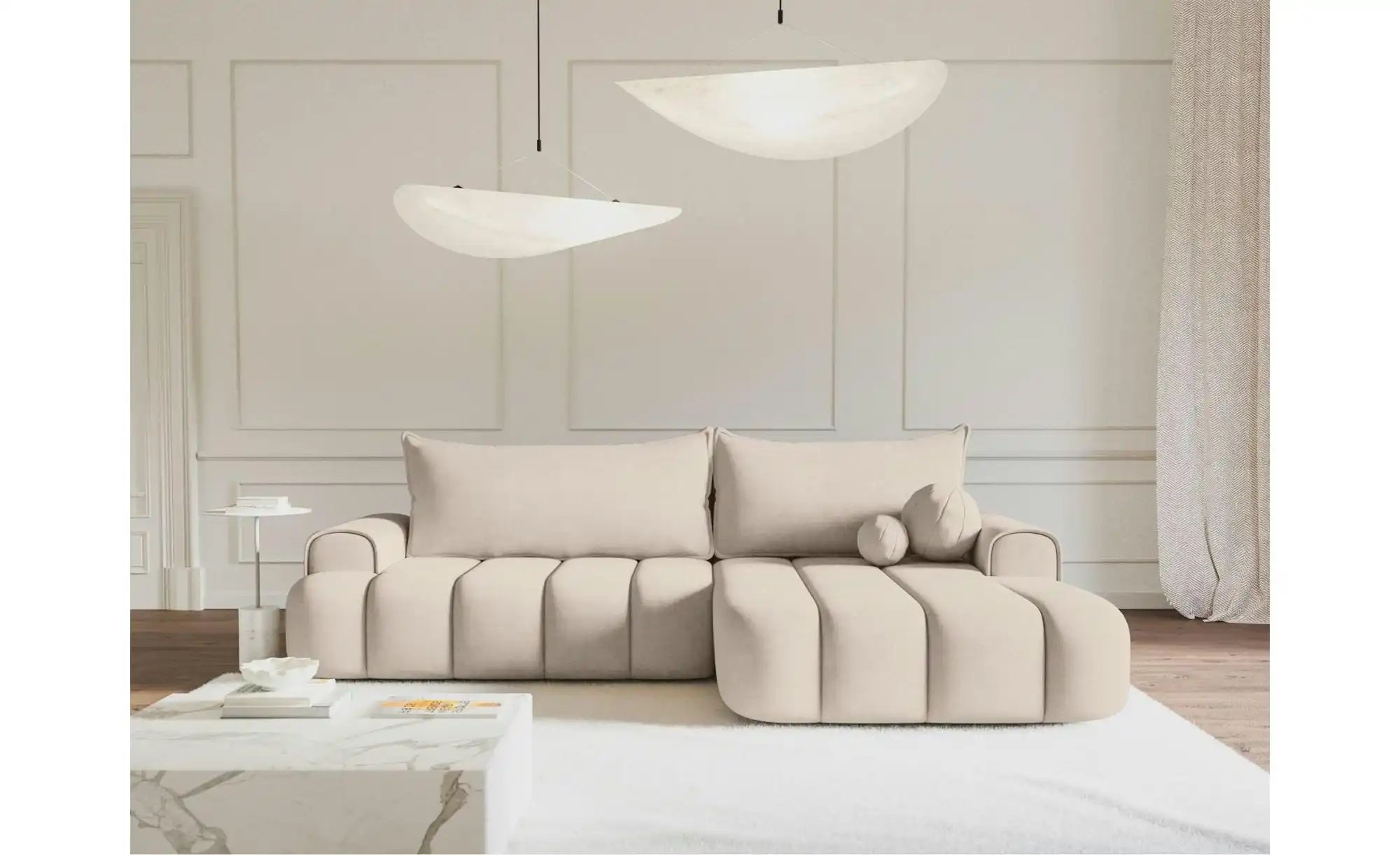 Selsey Ecksofa mit Schlaffunktion Dandelino ¦ beige ¦ Maße (cm): B: 275 H: günstig online kaufen