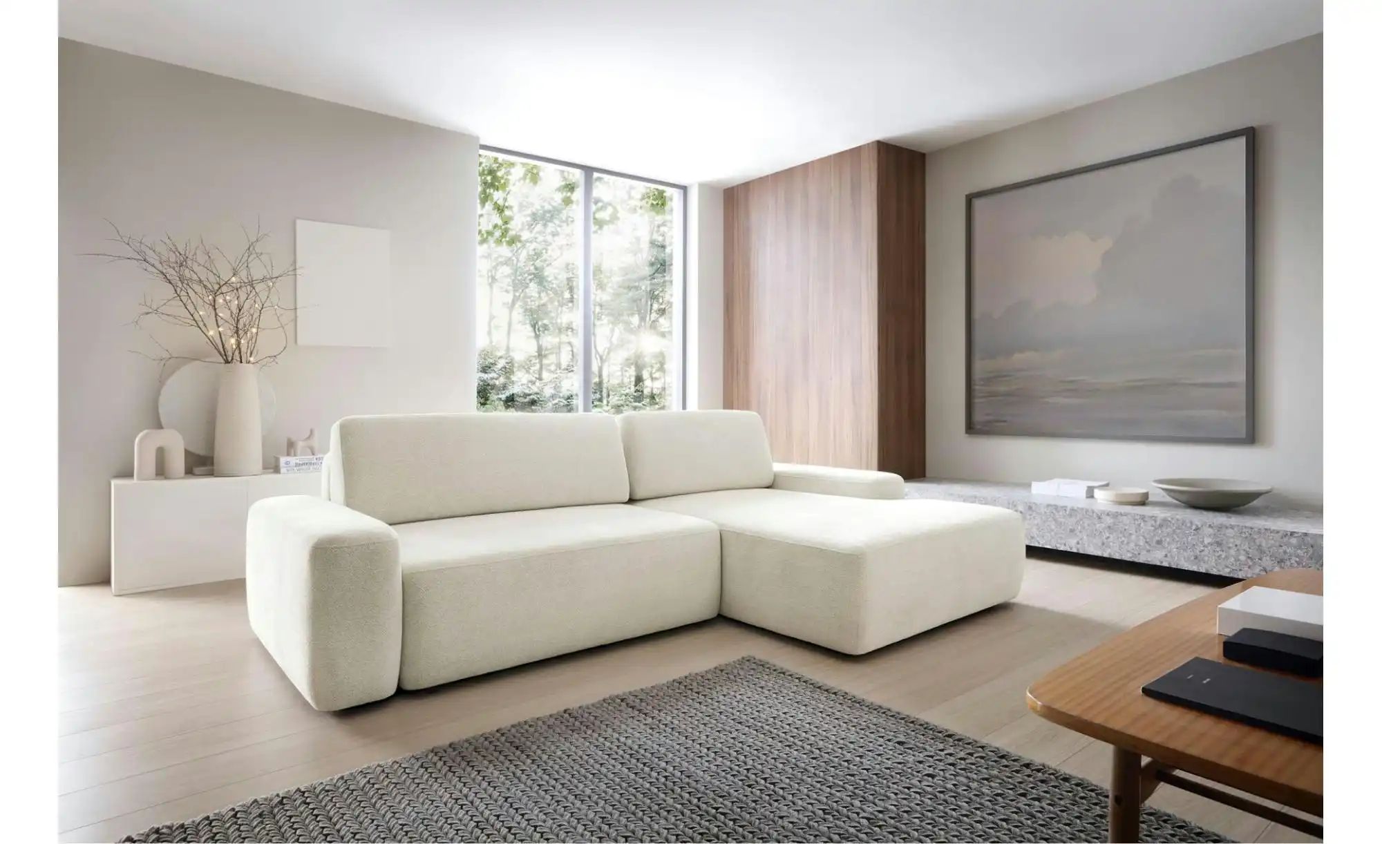 Thumbnail - Selsey Ecksofa mit Schlaffunktion Baleo ¦ creme ¦ Maße (cm): B: 264 H: 82 Polstermöbel > Sofas > Ecksofas - Höffner