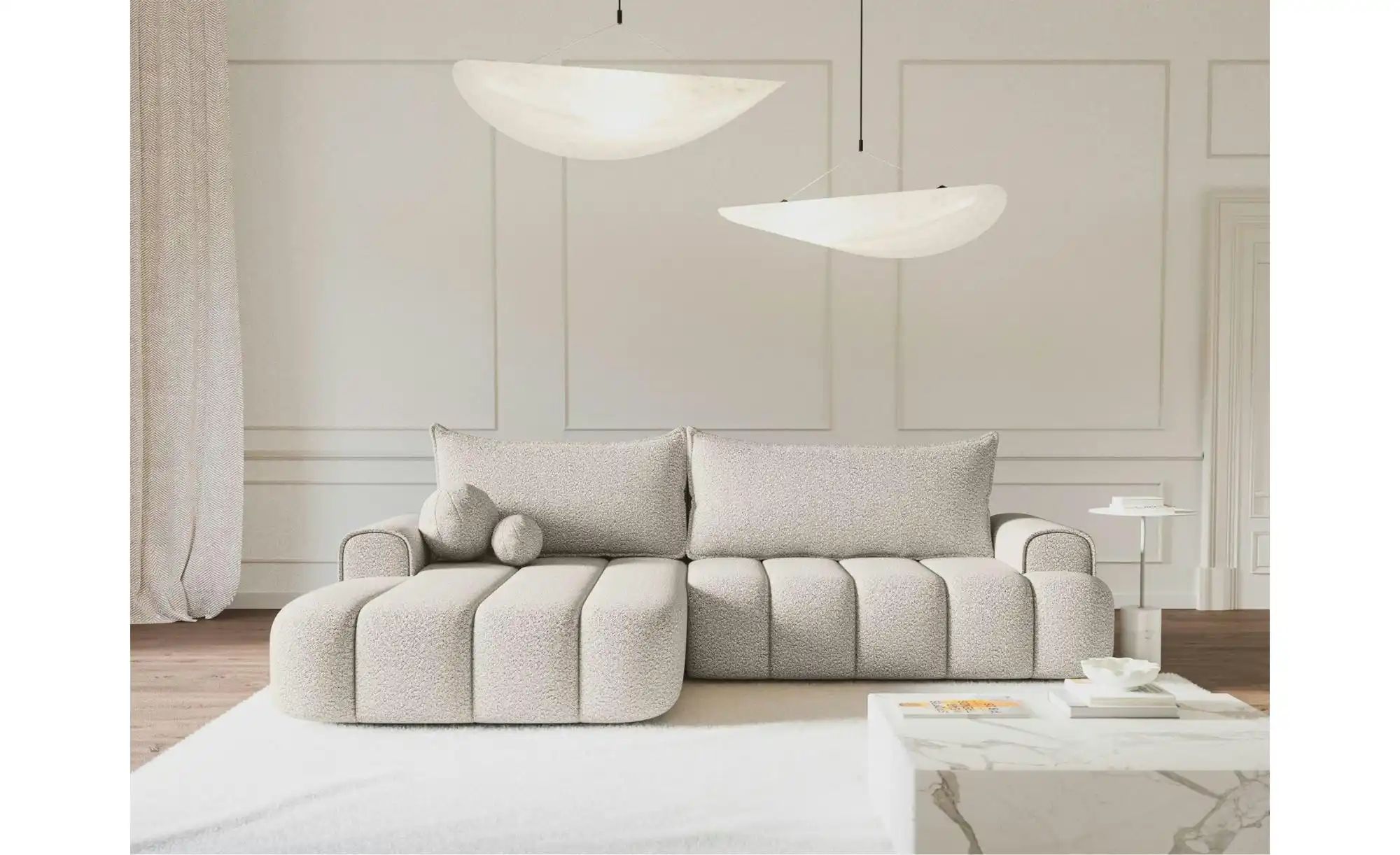 Selsey Ecksofa mit Schlaffunktion Dandelino ¦ creme ¦ Maße (cm): B: 275 H: günstig online kaufen