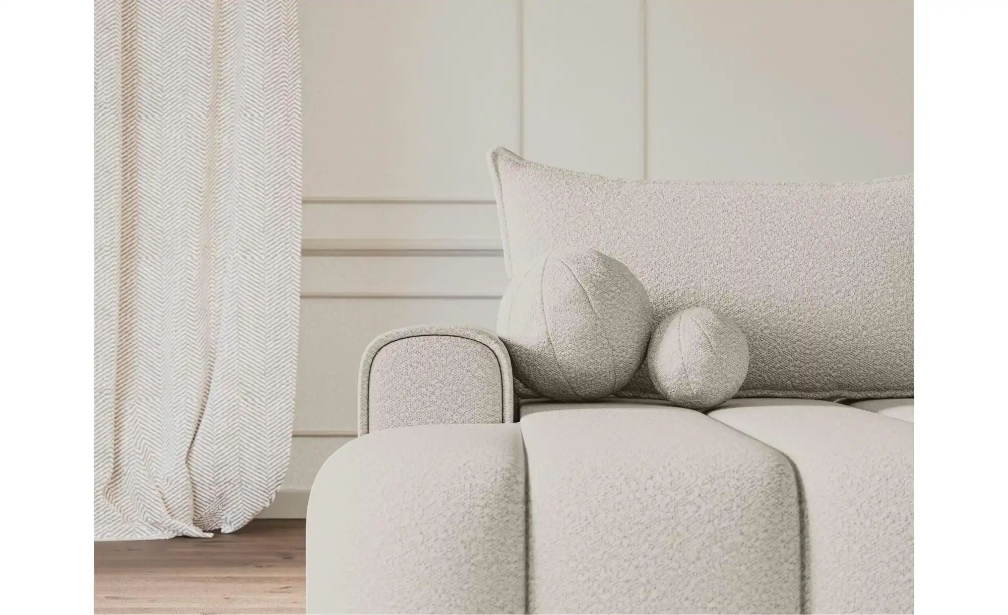 Thumbnail - Selsey Ecksofa mit Schlaffunktion Dandelino ¦ creme ¦ Maße (cm): B: 275 H: 80 Polstermöbel > Sofas > Ecksofas - Höffner