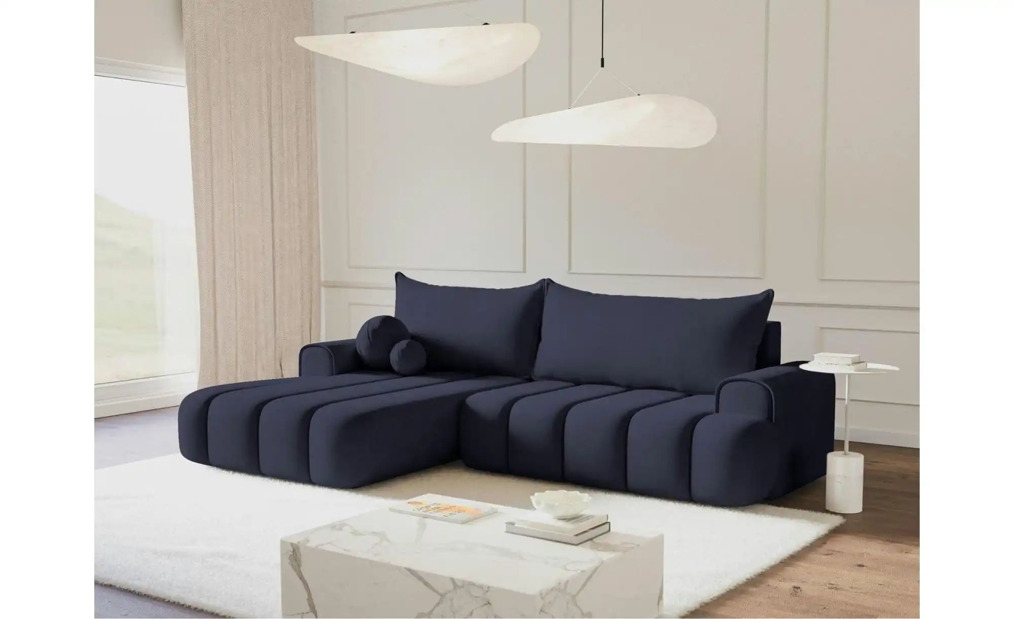 Thumbnail - Selsey Ecksofa mit Schlaffunktion Dandelino ¦ blau ¦ Maße (cm): B: 275 H: 80 Polstermöbel > Sofas > Ecksofas - Höffner