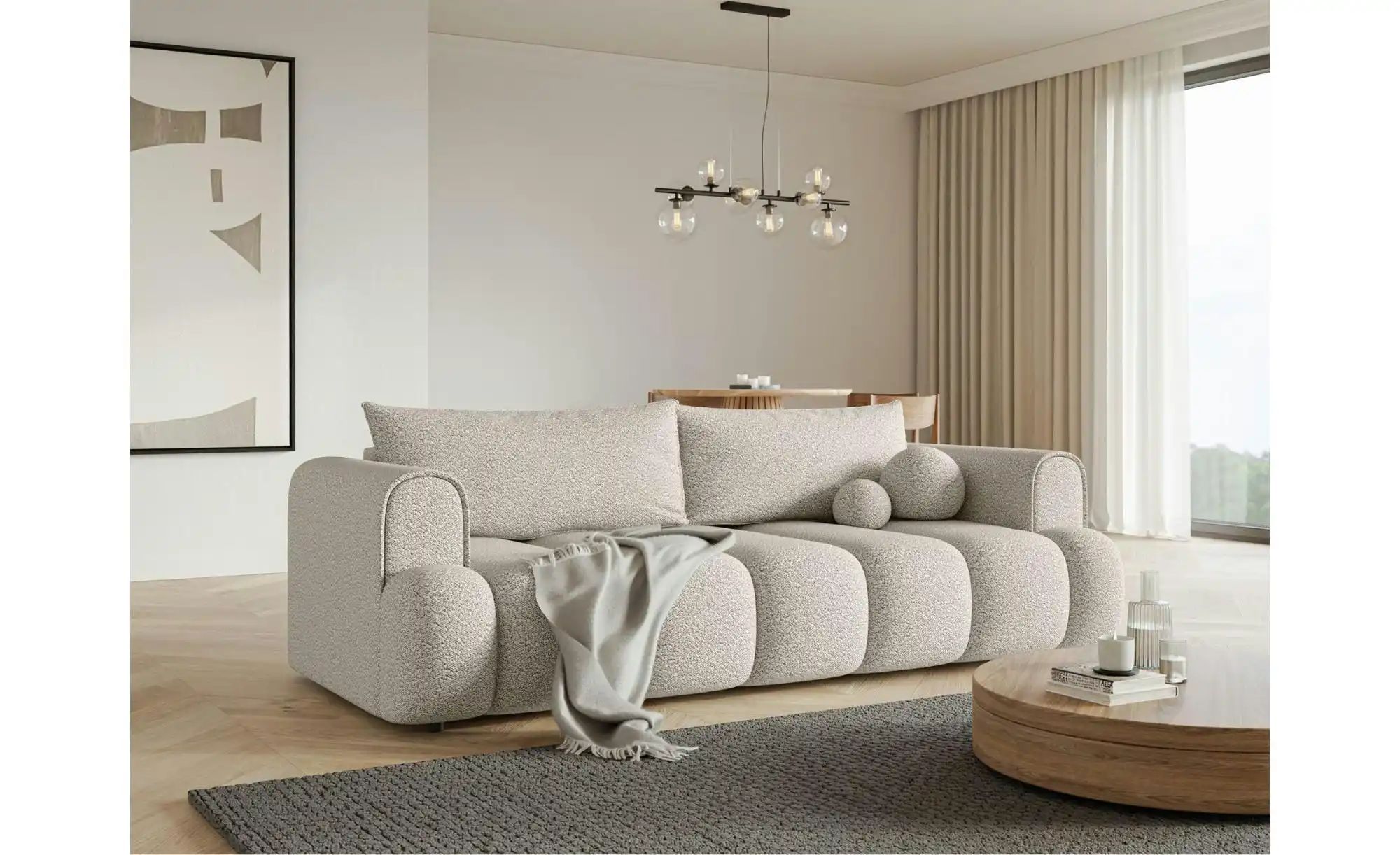 Thumbnail - Selsey Schlafsofa Dandelino ¦ creme ¦ Maße (cm): B: 250 H: 90 Polstermöbel > Sofas > 3-Sitzer - Höffner