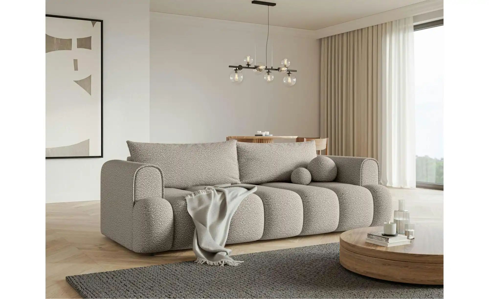 Thumbnail - Selsey Schlafsofa  Dandelino ¦ beige ¦ Maße (cm): B: 250 H: 90 Polstermöbel > Sofas > 3-Sitzer - Höffner