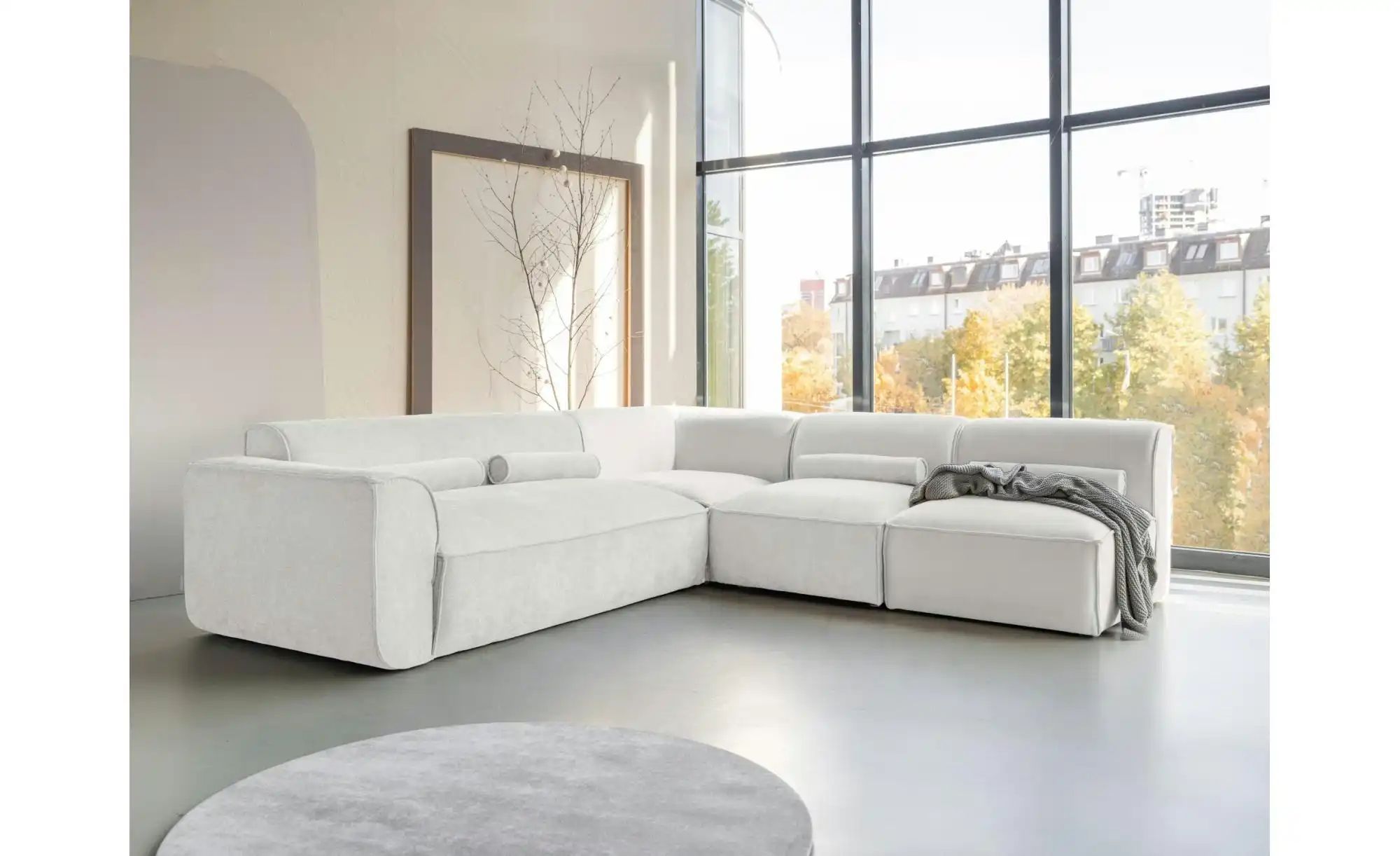 Thumbnail - Miuform Wohnlandschaft modular Flex Felix ¦ beige ¦ Maße (cm): B: 265 H: 70 Polstermöbel > Sofas > Ecksofas - Höffner