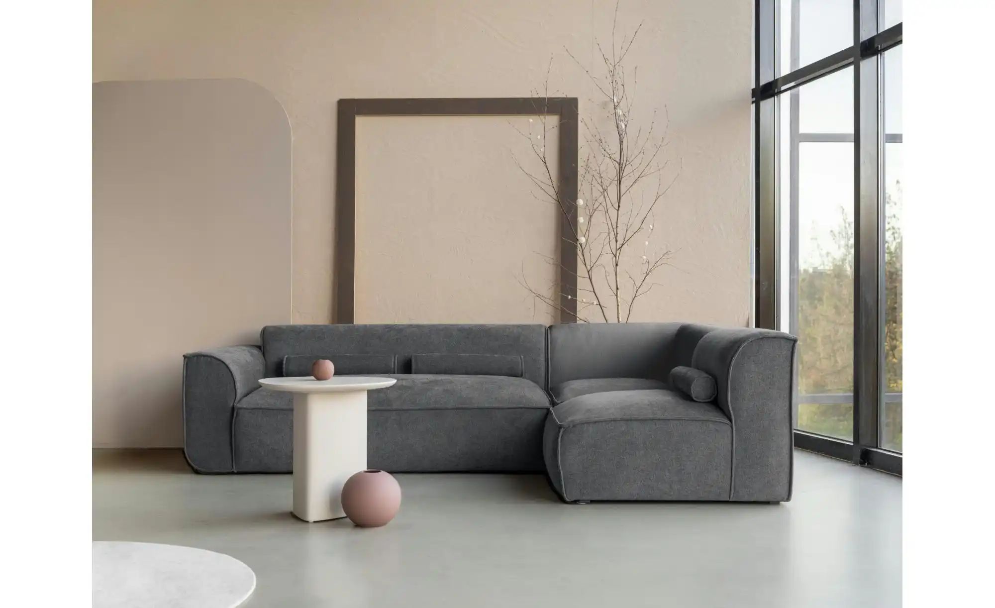 Thumbnail - Miuform Ecksofa modular Flex Felix ¦ grau ¦ Maße (cm): B: 265 H: 70 Polstermöbel > Sofas > Ecksofas - Höffner