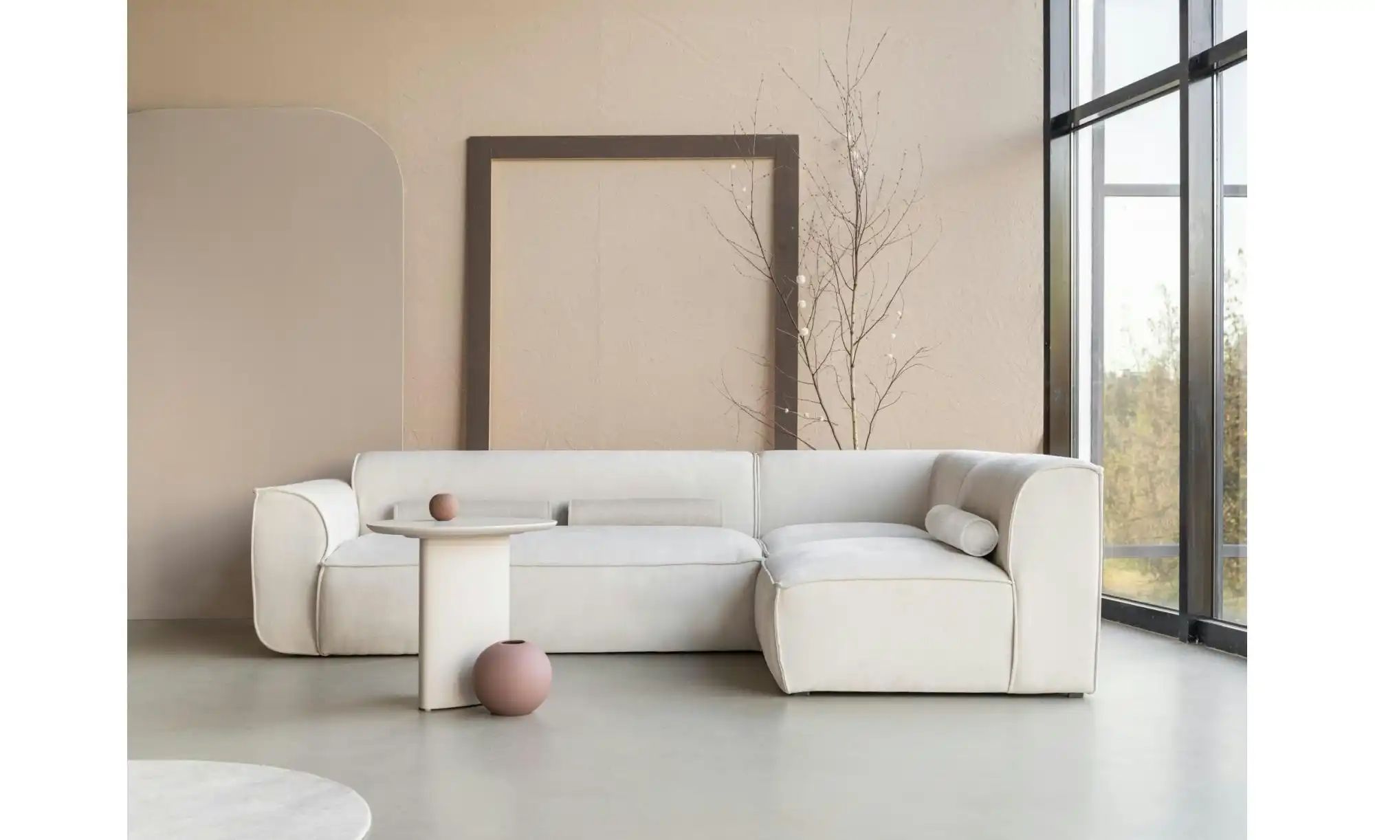 Miuform Ecksofa modular Flex Felix ¦ beige ¦ Maße (cm): B: 265 H: 70 Polste günstig online kaufen