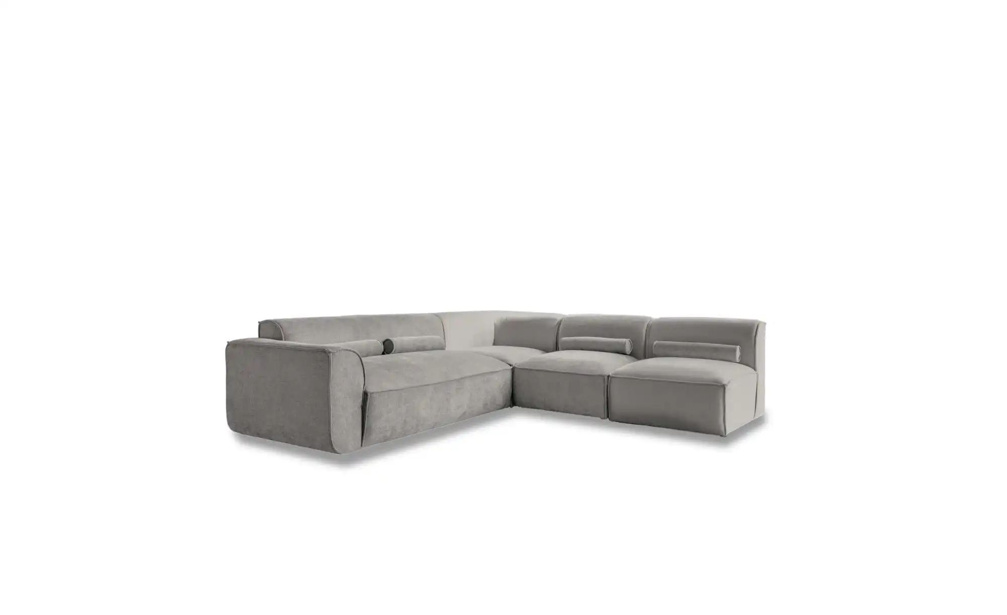 Miuform Wohnlandschaft modular Flex Felix ¦ grau ¦ Maße (cm): B: 265 H: 70 günstig online kaufen