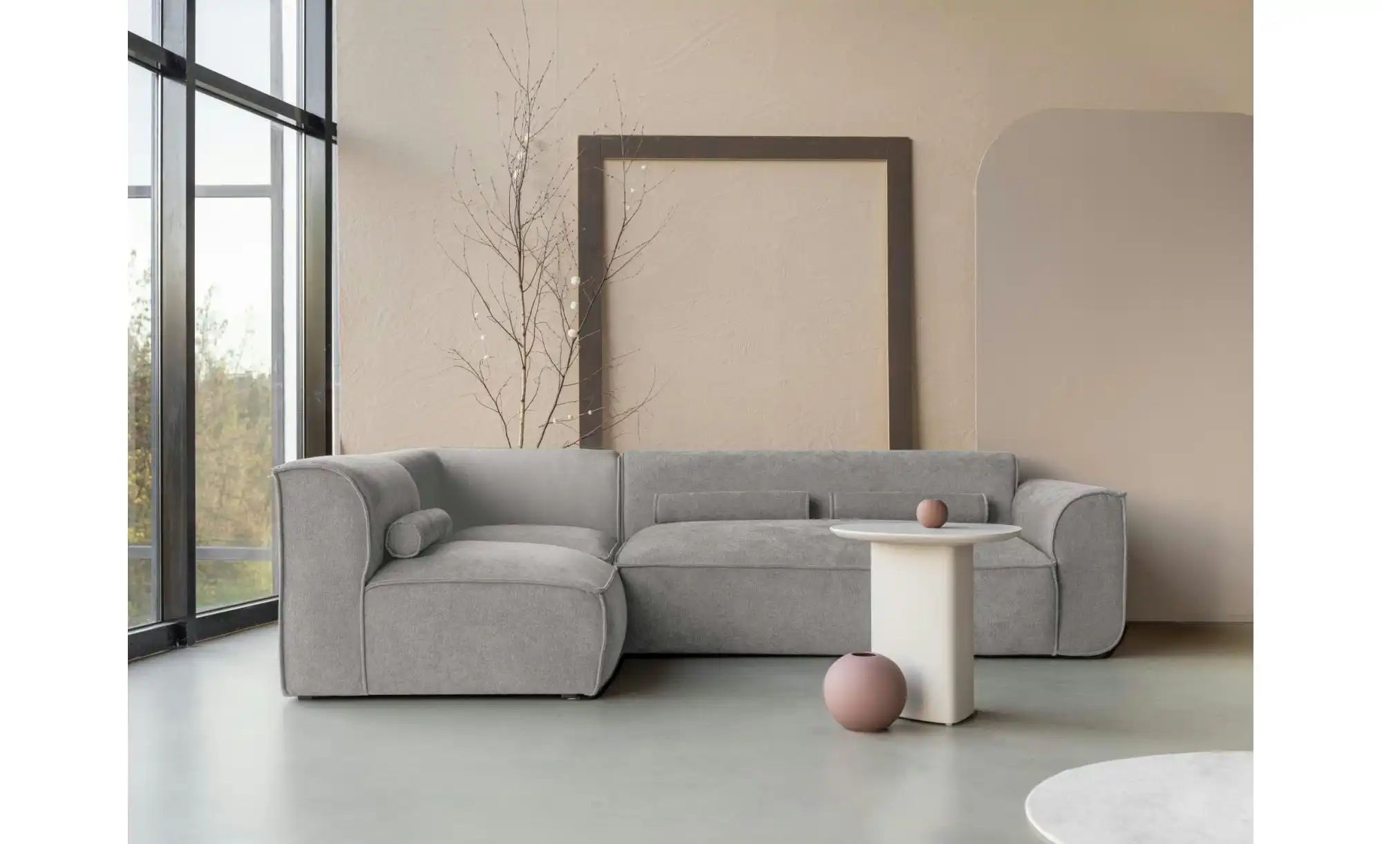 Thumbnail - Miuform Ecksofa modular Flex Felix ¦ grau ¦ Maße (cm): B: 265 H: 70 Polstermöbel > Sofas > Ecksofas - Höffner