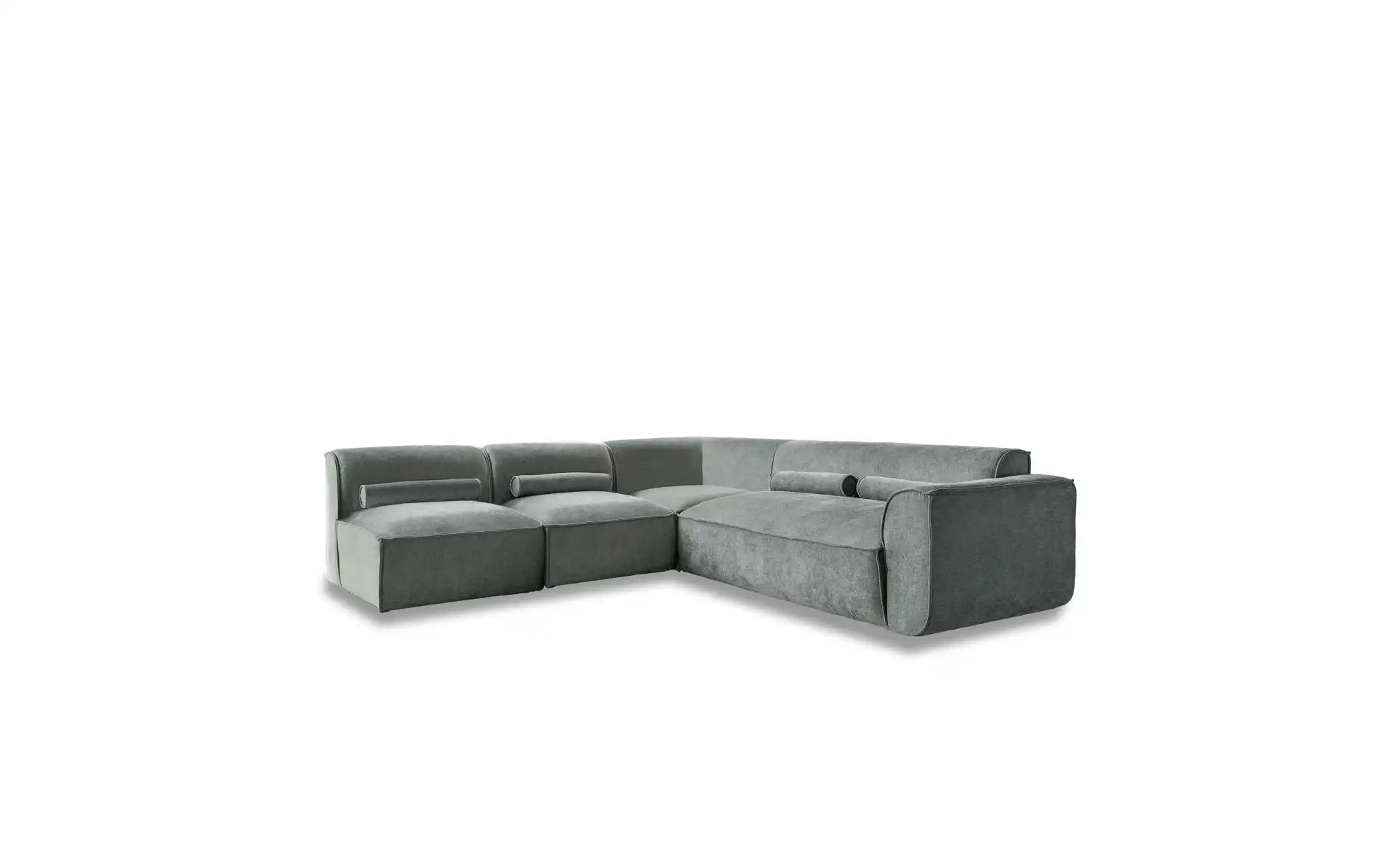Miuform Wohnlandschaft modular Flex Felix ¦ grün ¦ Maße (cm): B: 265 H: 70 günstig online kaufen