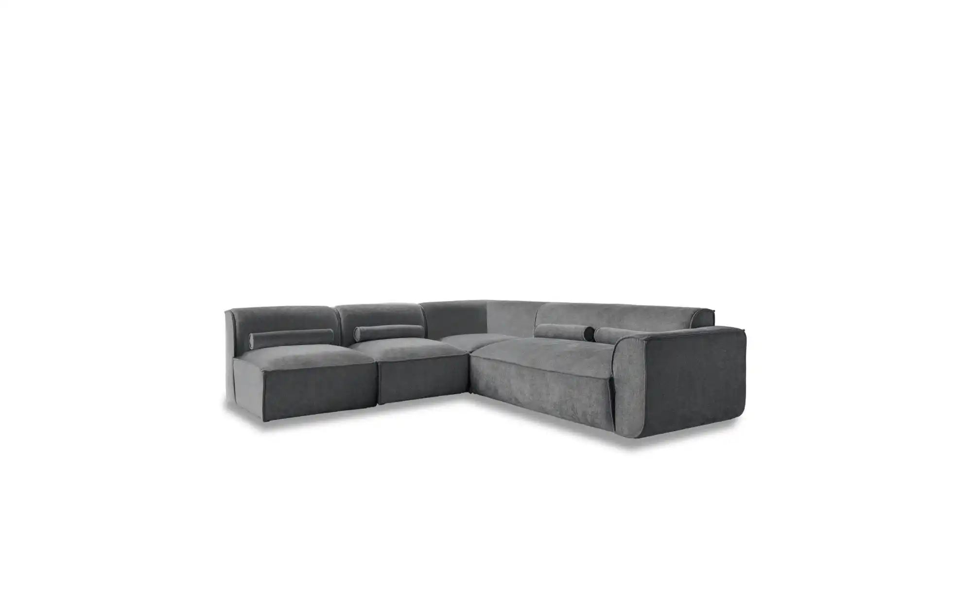 Miuform Wohnlandschaft modular Flex Felix ¦ grau ¦ Maße (cm): B: 265 H: 70 günstig online kaufen