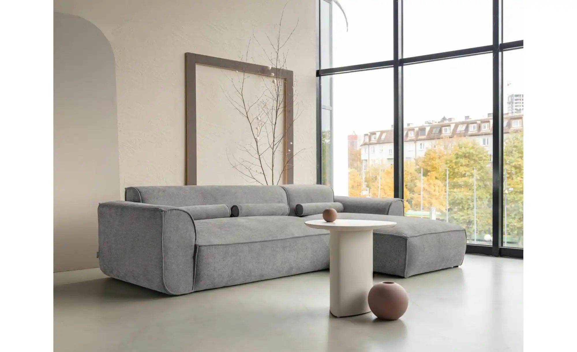 Thumbnail - Miuform Ecksofa  Flex Felix ¦ grau ¦ Maße (cm): B: 264 H: 70 Polstermöbel > Sofas > Ecksofas - Höffner