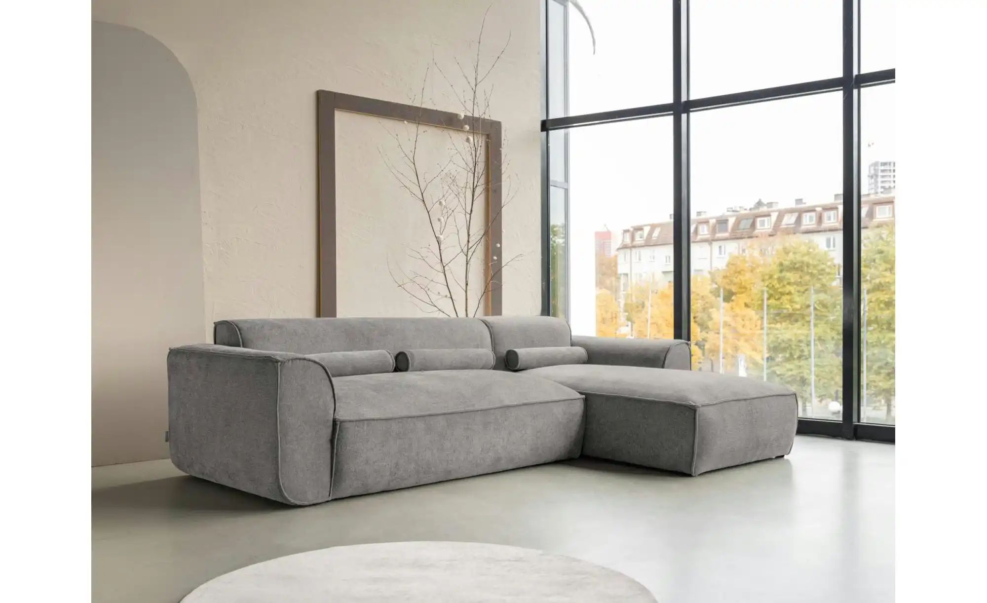 Thumbnail - Miuform Ecksofa  Flex Felix ¦ grau ¦ Maße (cm): B: 264 H: 70 Polstermöbel > Sofas > Ecksofas - Höffner