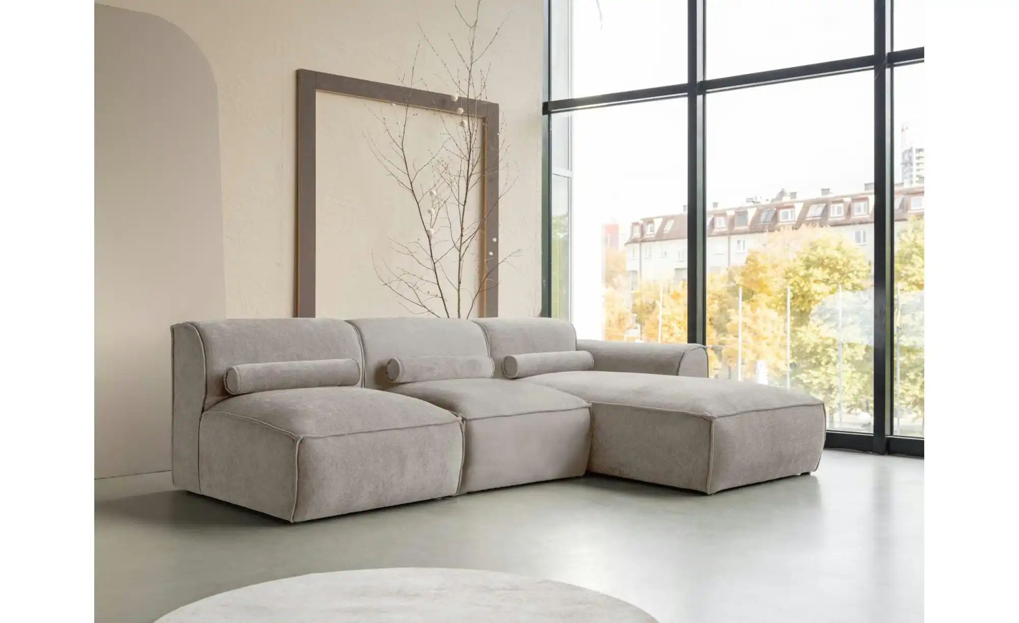 Miuform Ecksofa modular Flex Felix  ¦ beige ¦ Maße (cm): B: 244 H: 70 Polst günstig online kaufen