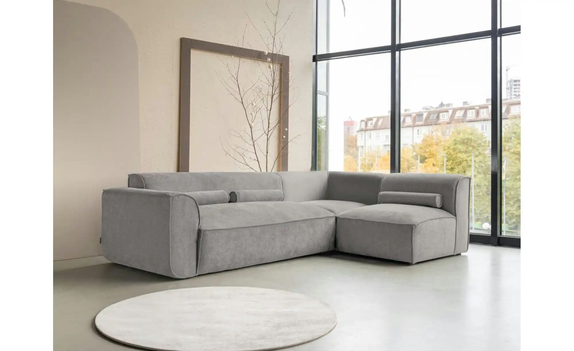 Thumbnail - Miuform Ecksofa modular Flex Felix ¦ grau ¦ Maße (cm): B: 265 H: 70 Polstermöbel > Sofas > Ecksofas - Höffner