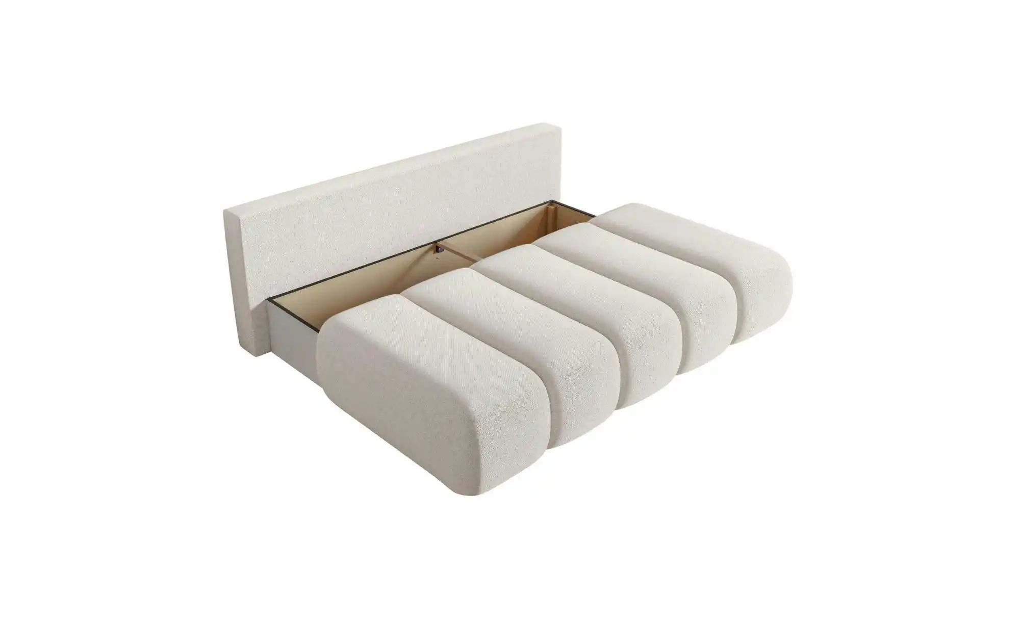 Thumbnail - Selsey Dandelino mit Bettkasten Schlafsofa ¦ creme ¦ Maße (cm): B: 198 H: 91 Polstermöbel > Sofas > 3-Sitzer - Höffner