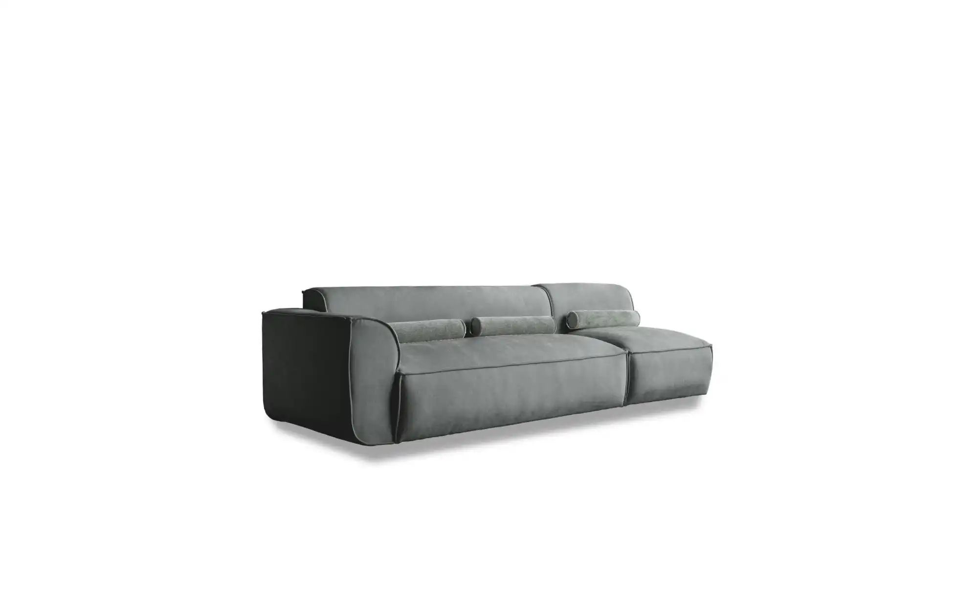 Miuform Einzelsofa modular Flex Felix ¦ grün ¦ Maße (cm): B: 248 H: 70 Pols günstig online kaufen