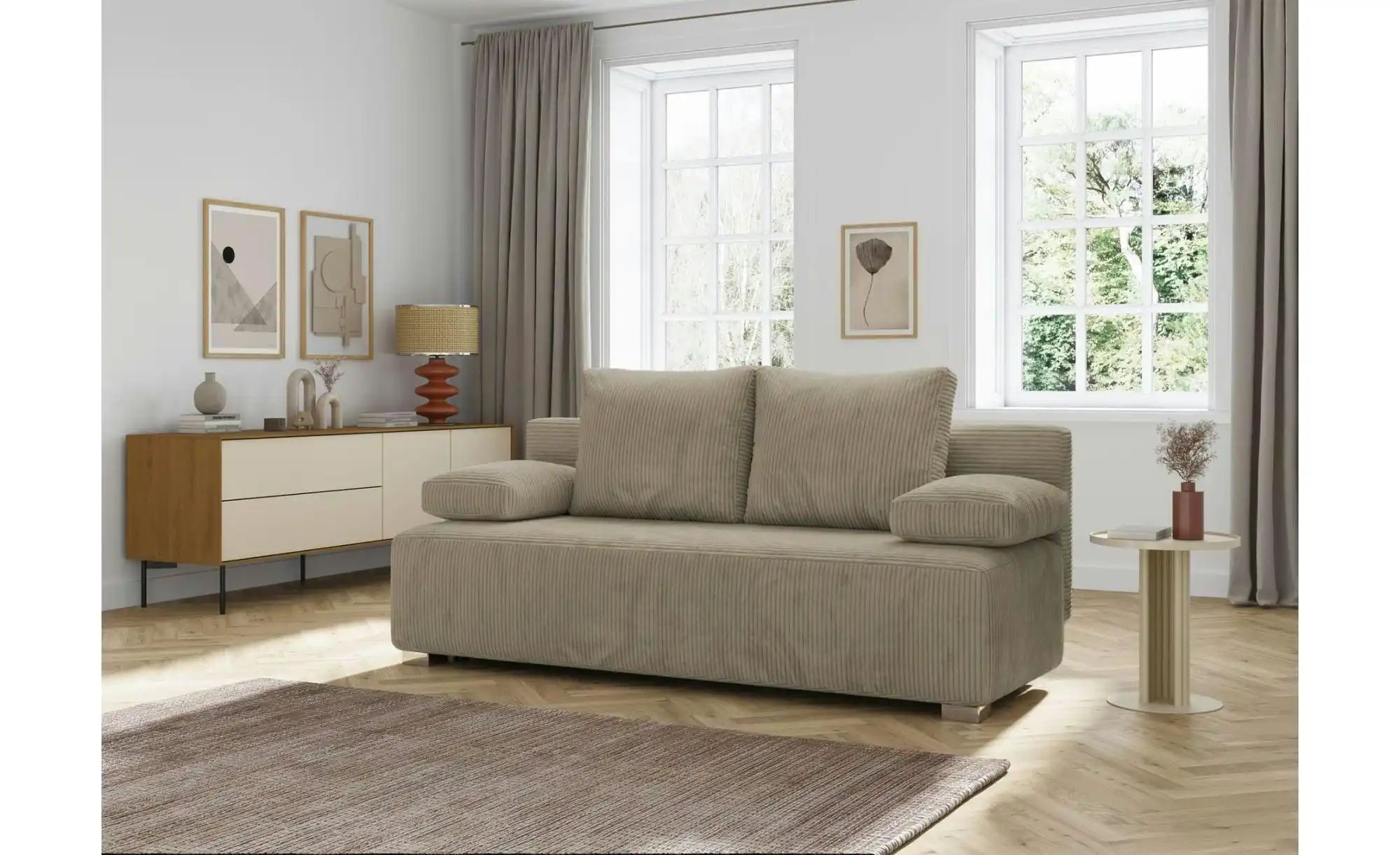 Selsey Schlafsofa  Farmosa ¦ beige ¦ Maße (cm): B: 200 H: 93 Polstermöbel > günstig online kaufen