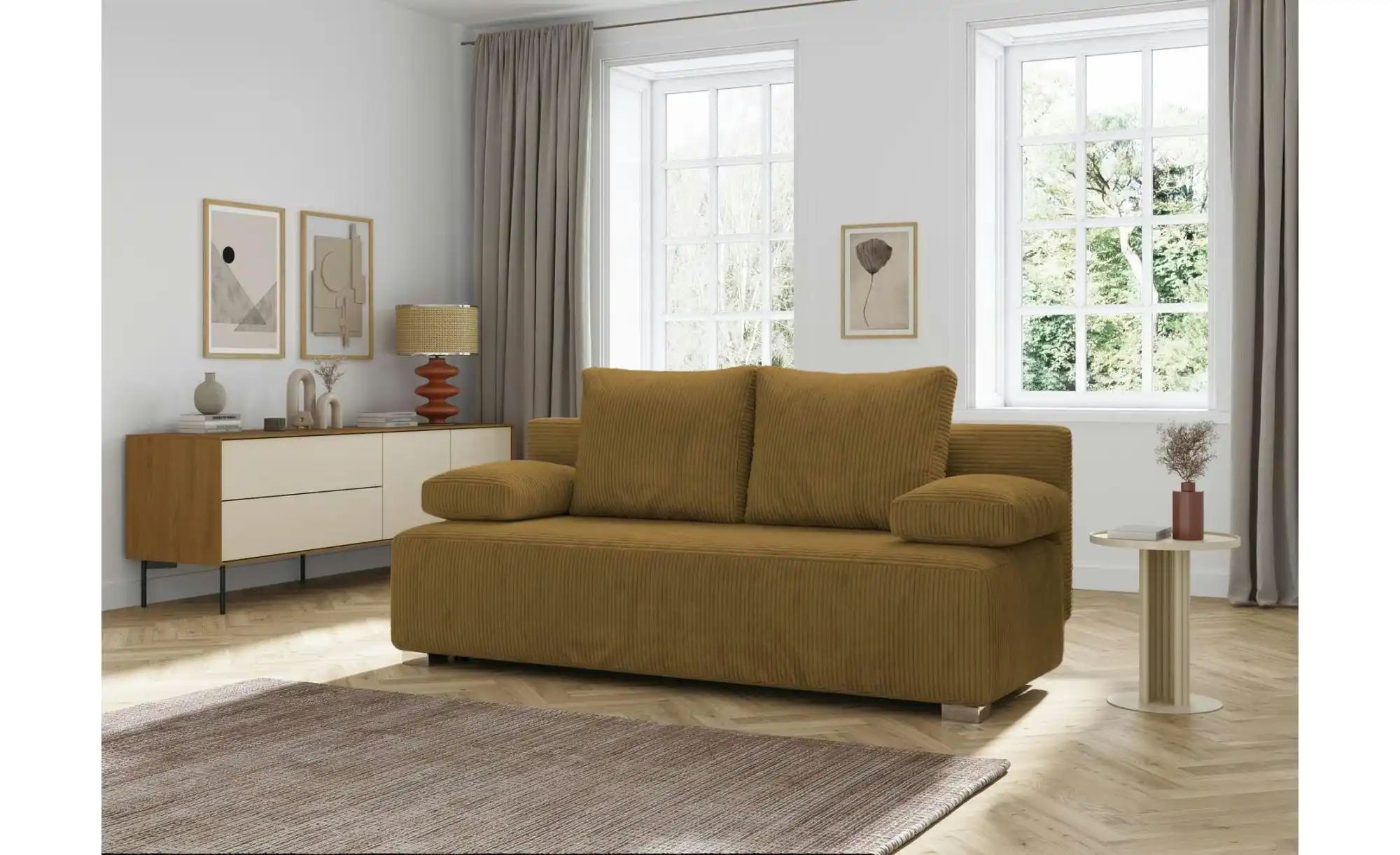 Selsey Schlafsofa  Farmosa ¦ gelb ¦ Maße (cm): B: 200 H: 93 Polstermöbel > günstig online kaufen
