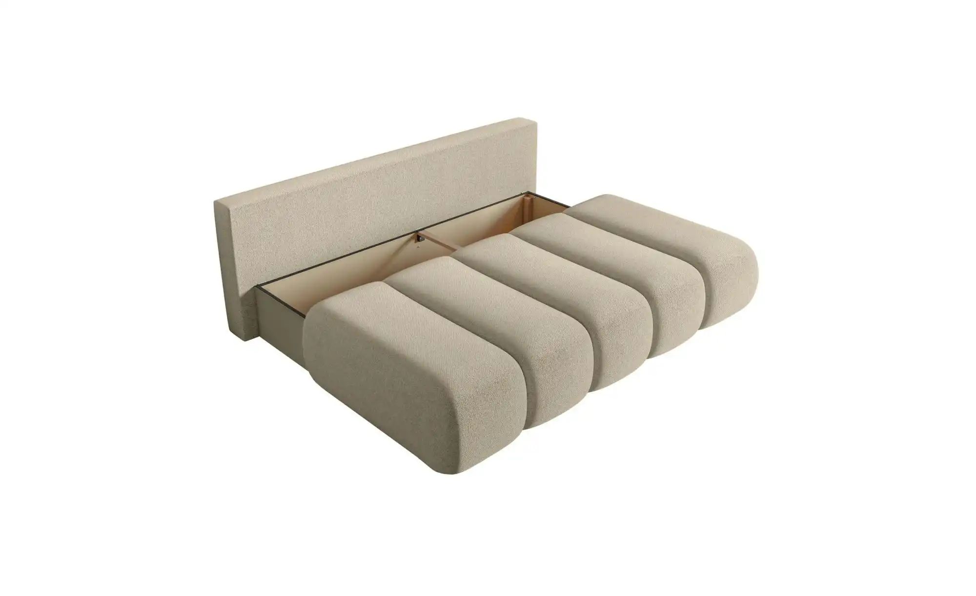 Thumbnail - Selsey Dandelino mit Bettkasten Schlafsofa ¦ beige ¦ Maße (cm): B: 198 H: 91 Polstermöbel > Sofas > 3-Sitzer - Höffner
