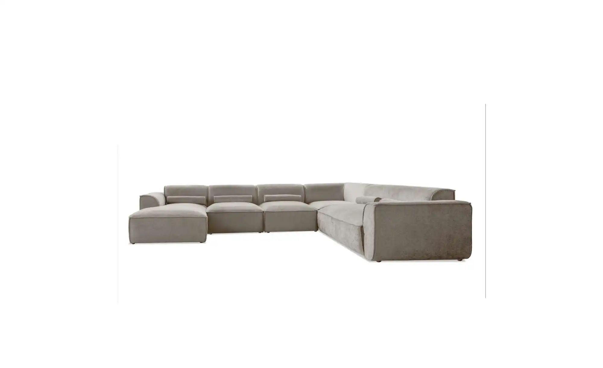 Miuform Wohnlandschaft modular Flex Felix ¦ beige ¦ Maße (cm): B: 337 H: 70 günstig online kaufen