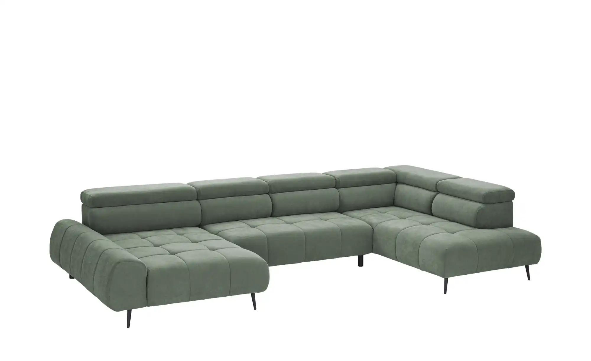 Thumbnail - switch Wohnlandschaft  Mavel ¦ grün ¦ Maße (cm): B: 367 H: 93 T: 208.0 Polstermöbel > Sofas > Wohnlandschaften - Höffner