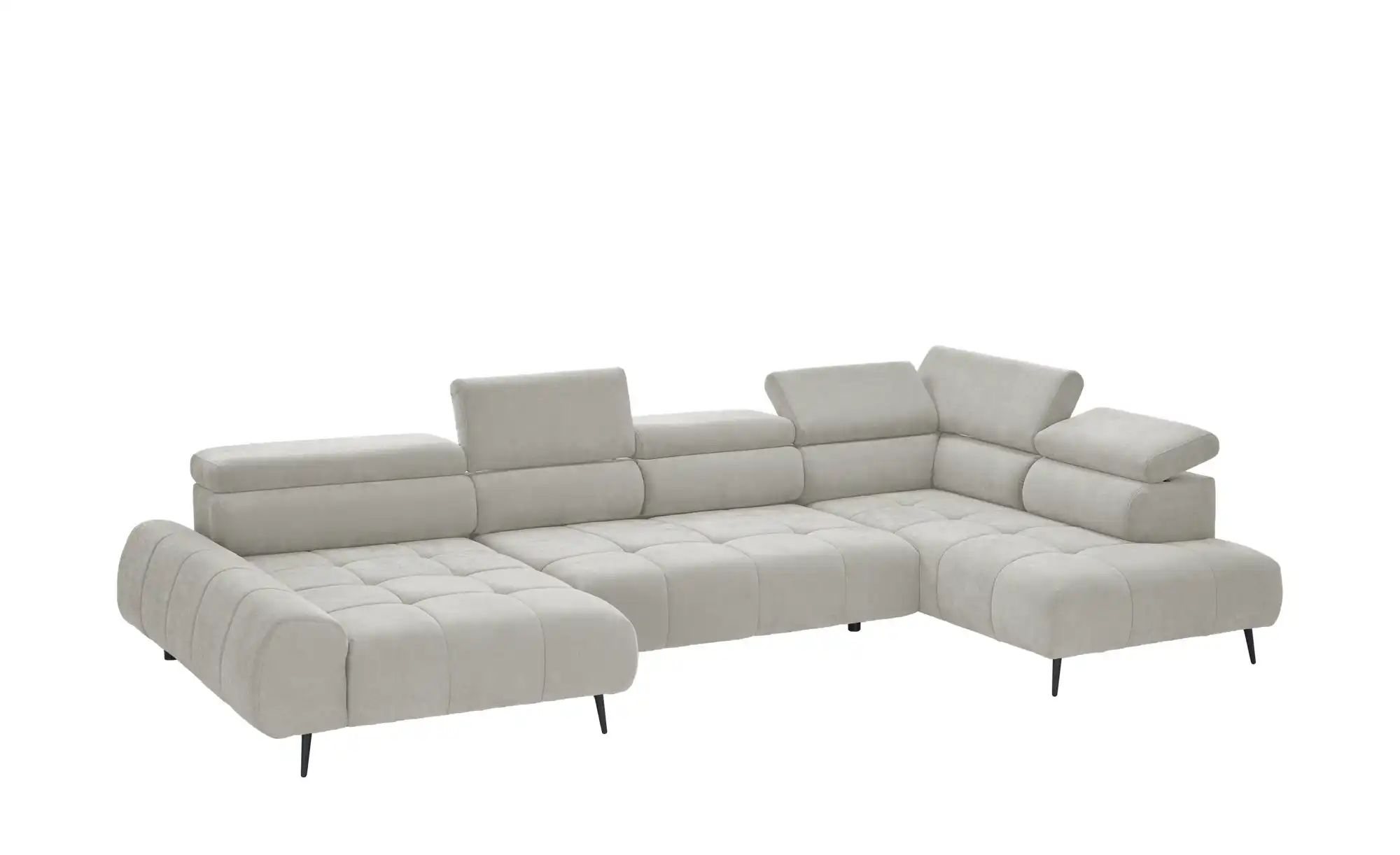 switch Wohnlandschaft  Mavel ¦ grau ¦ Maße (cm): B: 367 H: 93 T: 208.0 Pols günstig online kaufen