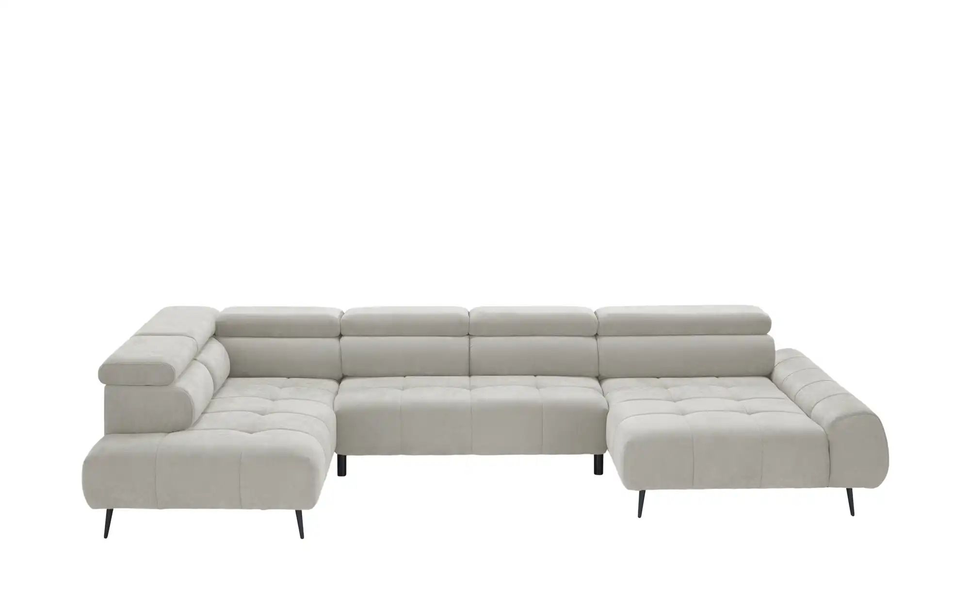 switch Wohnlandschaft  Mavel ¦ grau ¦ Maße (cm): B: 367 H: 93 T: 208.0 Pols günstig online kaufen