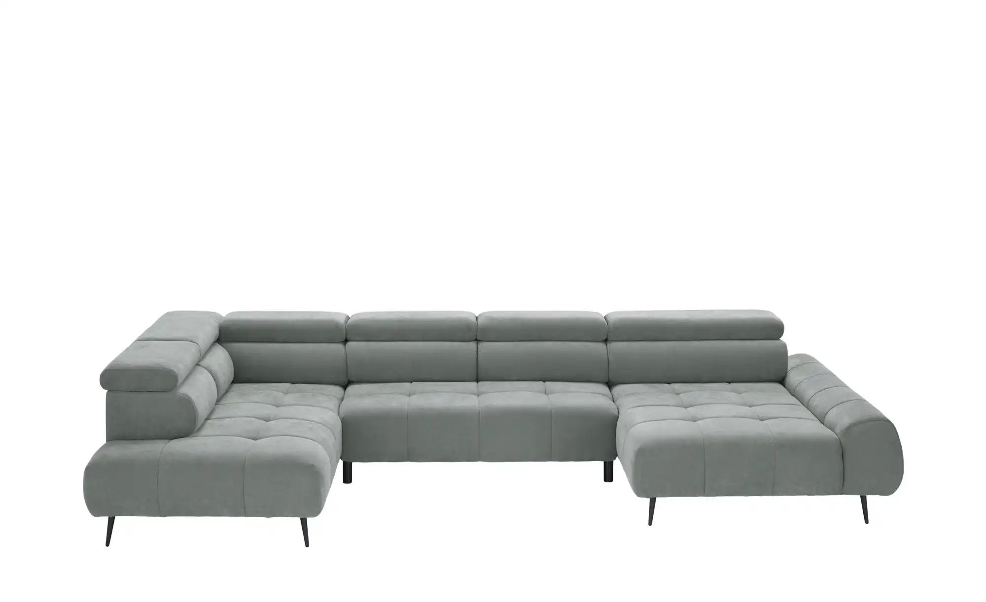 switch Wohnlandschaft  Mavel ¦ grau ¦ Maße (cm): B: 367 H: 93 T: 208.0 Pols günstig online kaufen