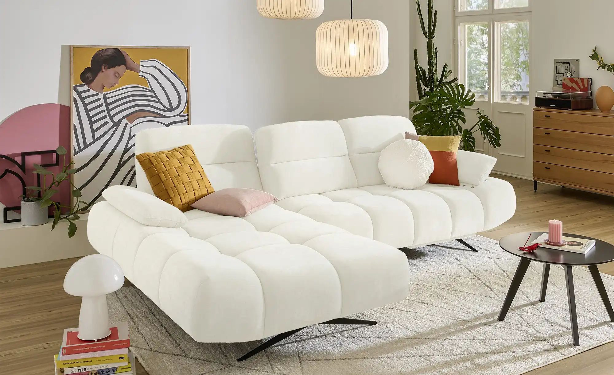 Thumbnail - switch Ecksofa  Falcao ¦ weiß ¦ Maße (cm): B: 284 H: 91 T: 173.0 Polstermöbel > Sofas > Ecksofas - Höffner