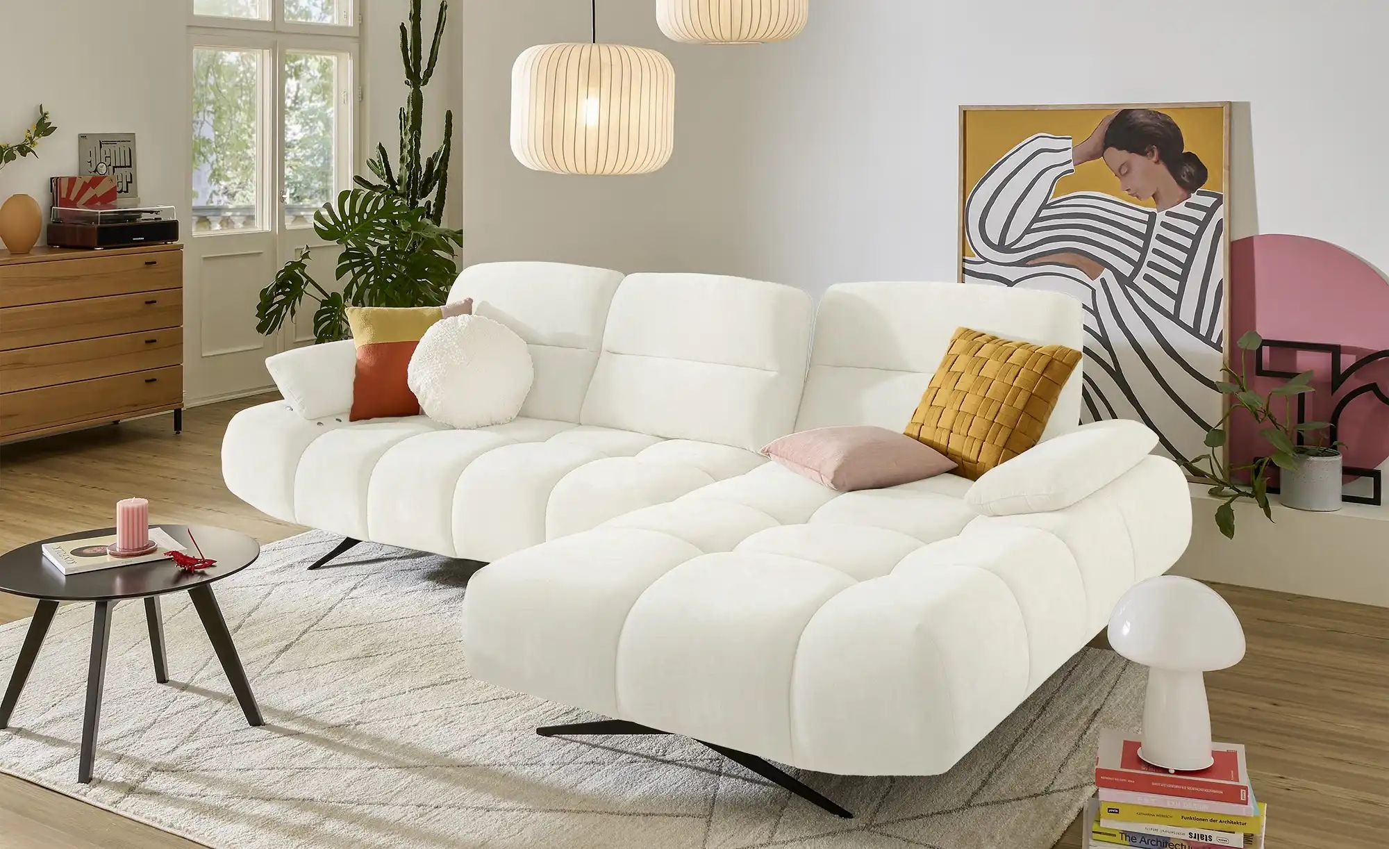 Thumbnail - switch Ecksofa  Falcao ¦ weiß ¦ Maße (cm): B: 284 H: 91 T: 173.0 Polstermöbel > Sofas > Ecksofas - Höffner