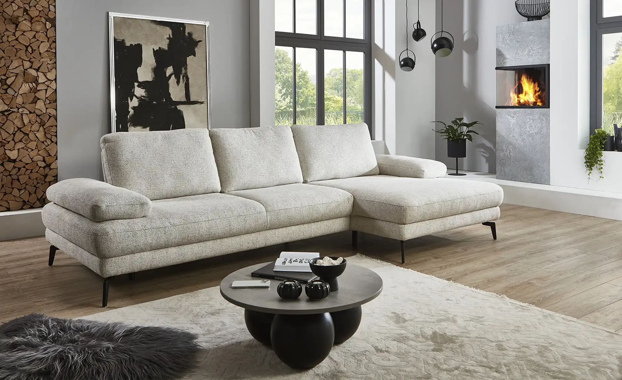 MONDO Ecksofa  Kiso ¦ creme ¦ Maße (cm): B: 303 H: 90 T: 168.0 Polstermöbel günstig online kaufen