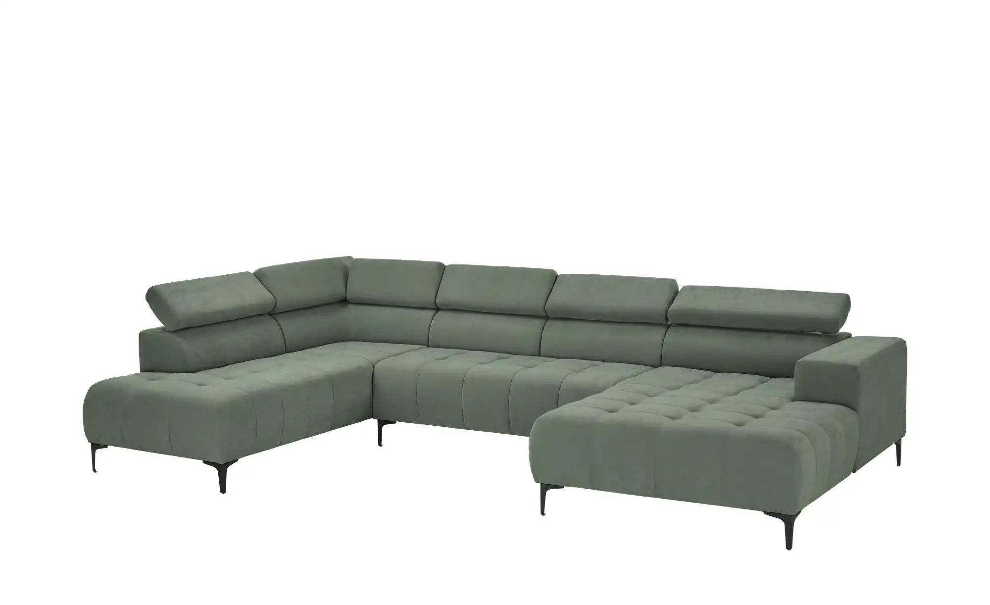 Thumbnail - switch Wohnlandschaft Caro ¦ grün ¦ Maße (cm): B: 350 H: 81 T: 214.0 Polstermöbel > Sofas > Wohnlandschaften - Höffner