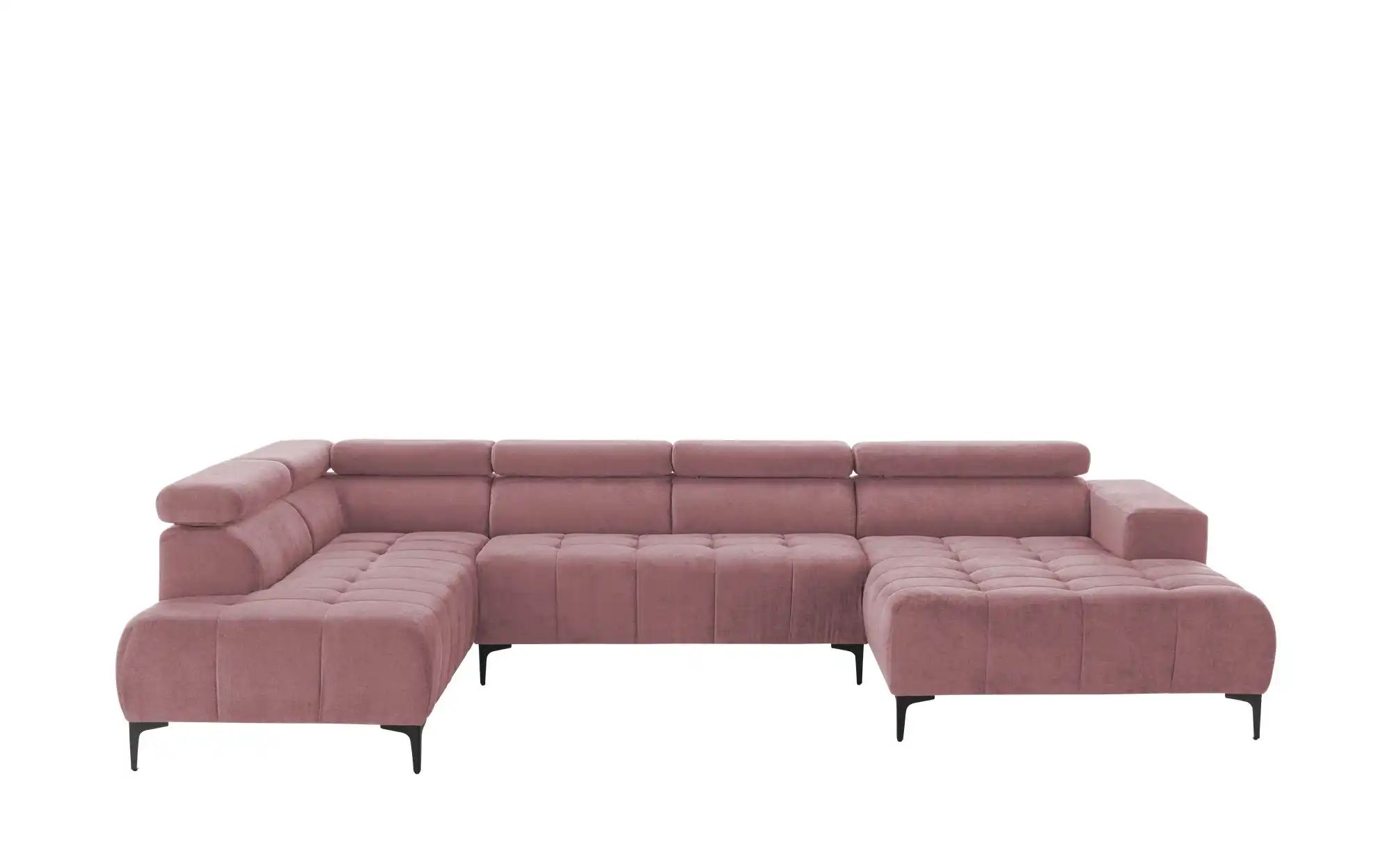 switch Wohnlandschaft  Caro ¦ rosa/pink ¦ Maße (cm): B: 350 H: 81 T: 214.0 günstig online kaufen