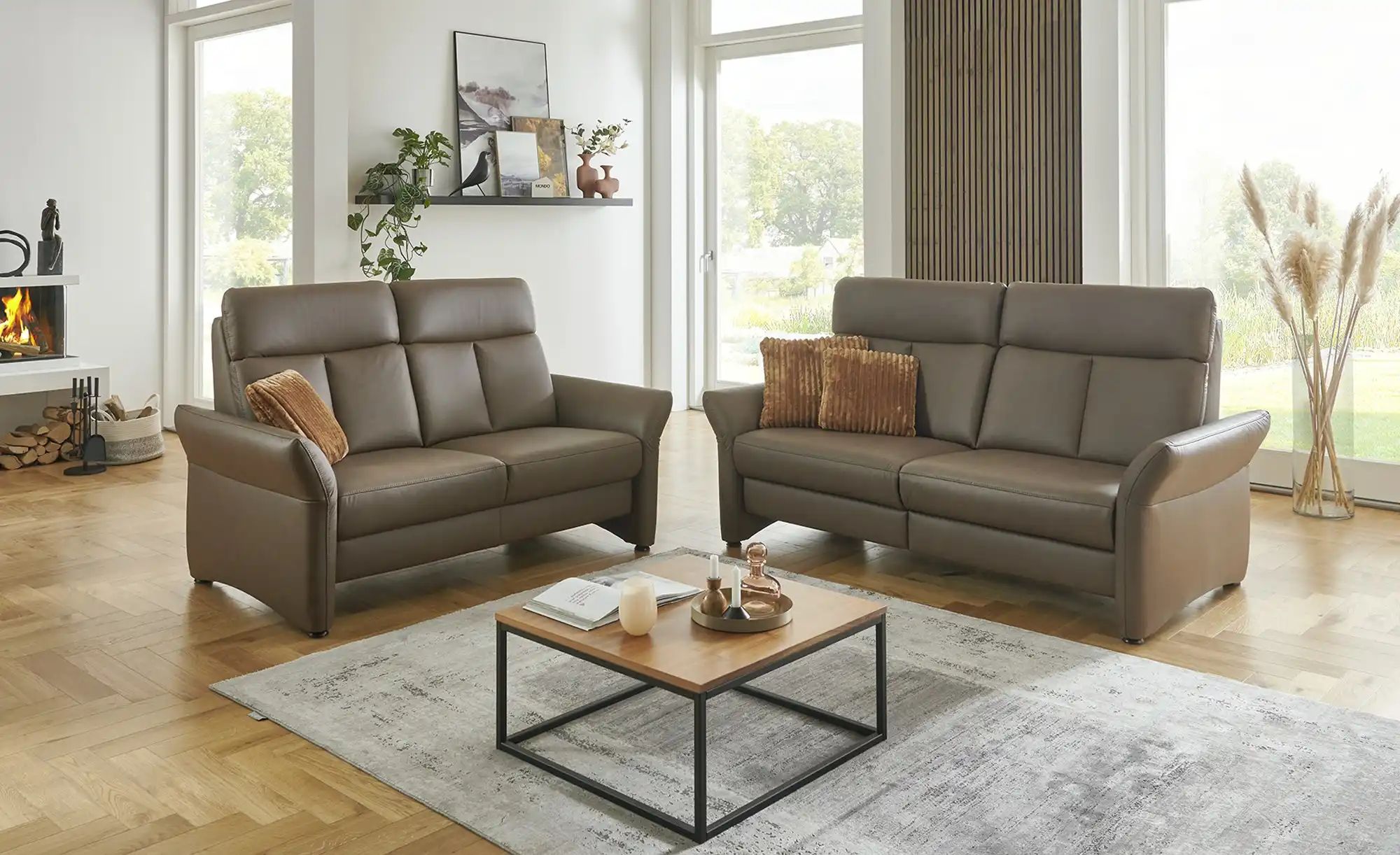 MONDO Einzelsofa  Evado ¦ braun ¦ Maße (cm): B: 196 H: 107 T: 93.0 Polsterm günstig online kaufen