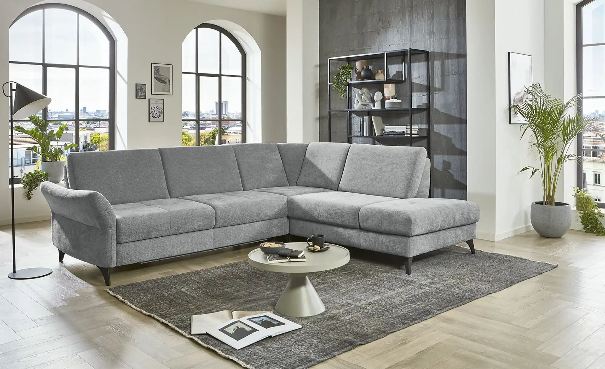 Thumbnail - MONDO Ecksofa  Belcaro ¦ grau ¦ Maße (cm): B: 293 H: 88 T: 236.0 Polstermöbel > Sofas > Ecksofas - Höffner