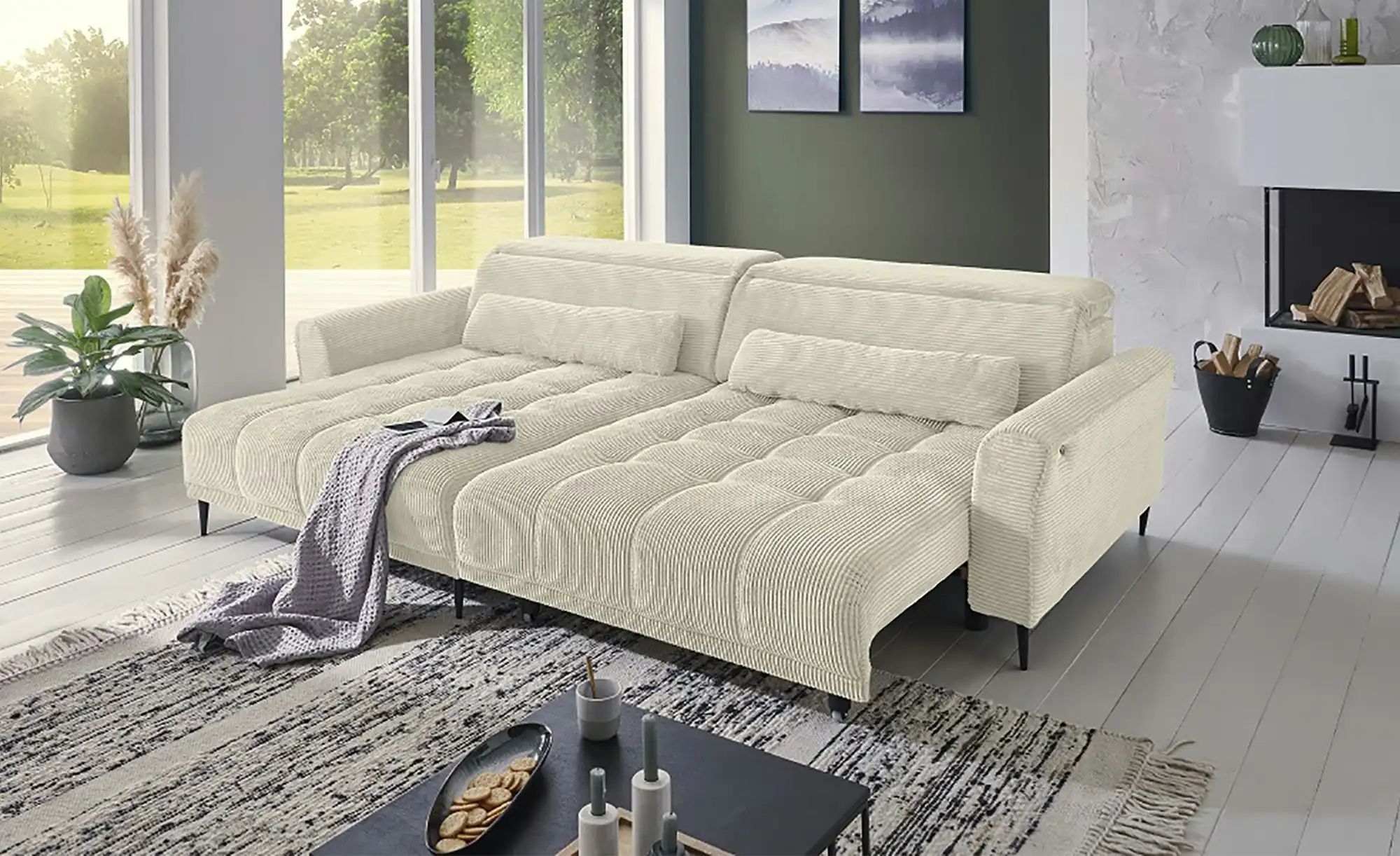 Ecksofa  Logan ¦ beige ¦ Maße (cm): B: 277 H: 80 T: 179.0 Polstermöbel > So günstig online kaufen
