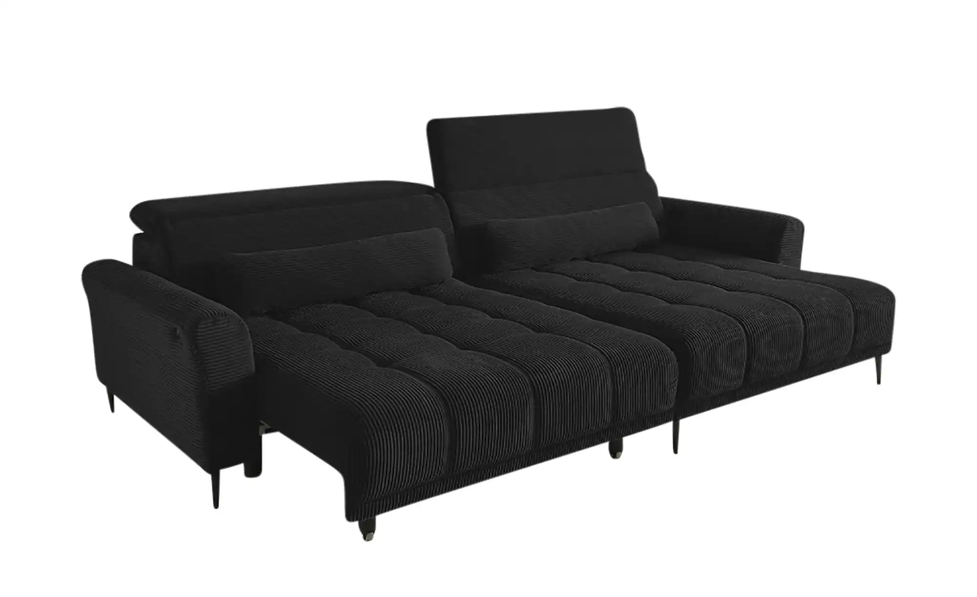Ecksofa  Logan ¦ schwarz ¦ Maße (cm): B: 277 H: 80 T: 179.0 Polstermöbel > günstig online kaufen