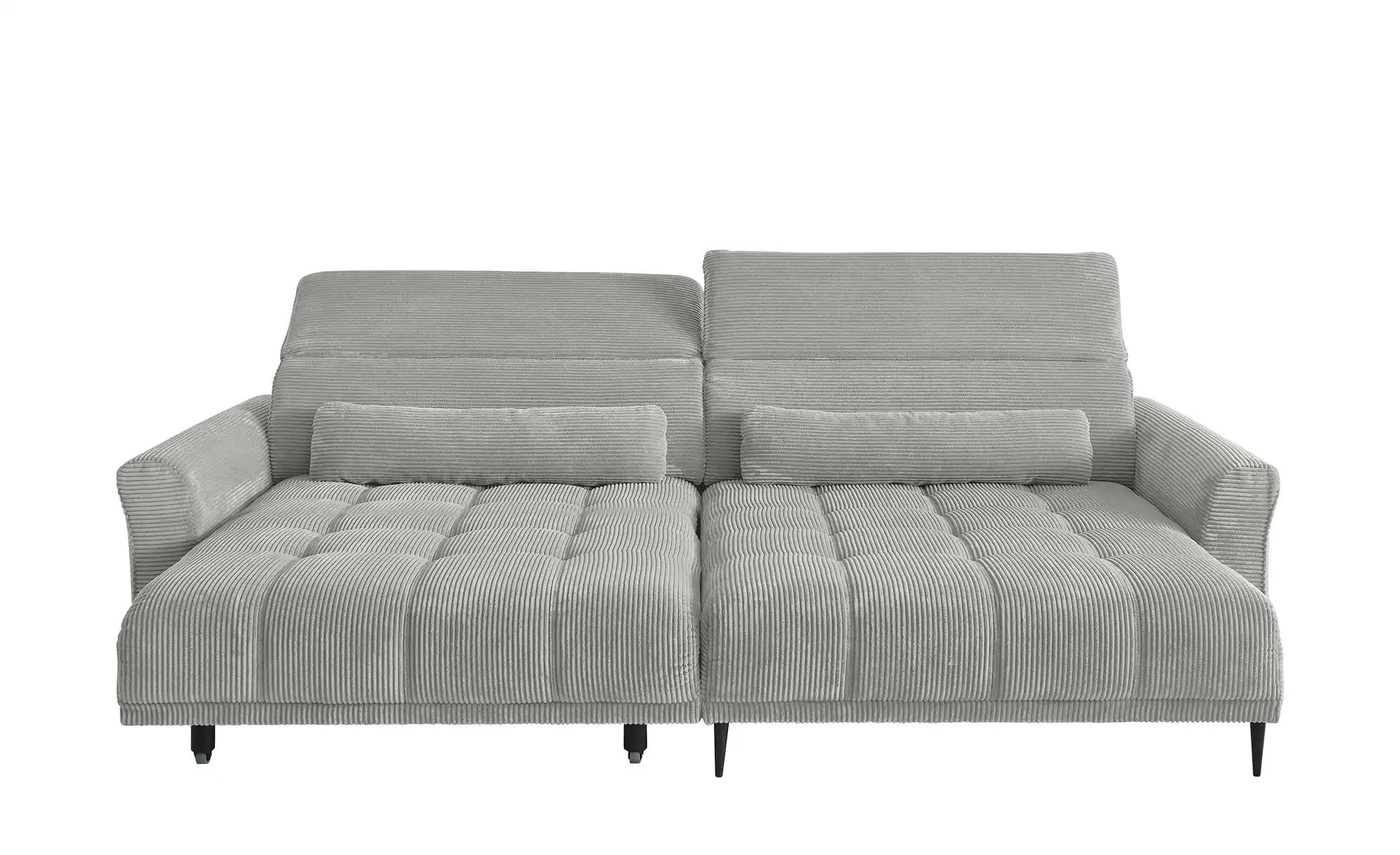 Thumbnail - Ecksofa mit elektrischer Sitztiefenverstellung Logan ¦ grau ¦ Maße (cm): B: 277 H: 80 T: 179.0 Polstermöbel > Sofas > 3-...