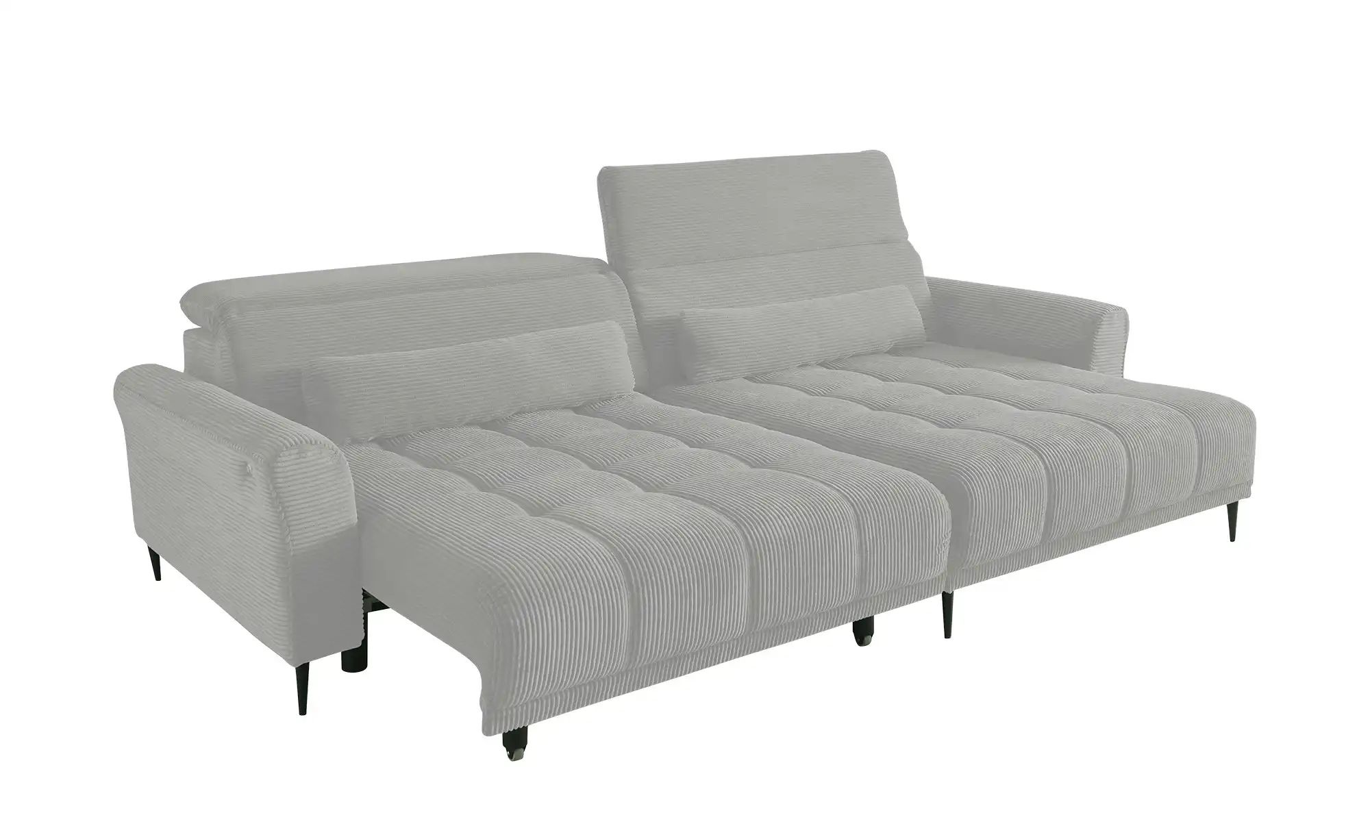 Thumbnail - Ecksofa mit elektrischer Sitztiefenverstellung Logan ¦ grau ¦ Maße (cm): B: 277 H: 80 T: 179.0 Polstermöbel > Sofas > 3-...