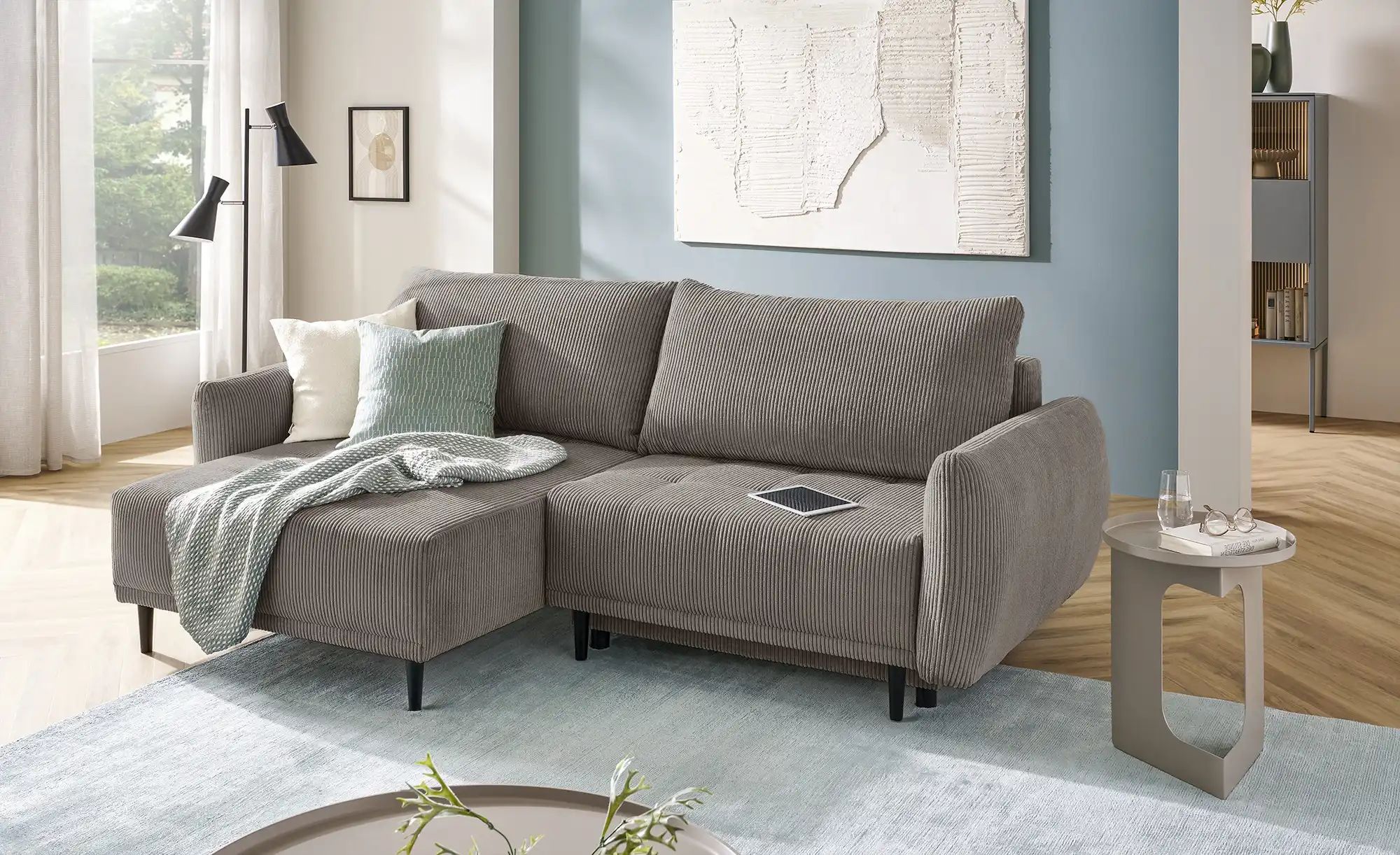 Thumbnail - smart Ecksofa Tori ¦ braun ¦ Maße (cm): B: 241 H: 93 T: 148.0 Polstermöbel > Sofas > 3-Sitzer - Höffner